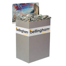 Bellingham BINGREY2 Grey™ Work Gloves Cardboard Half Bin, 72 Pairs