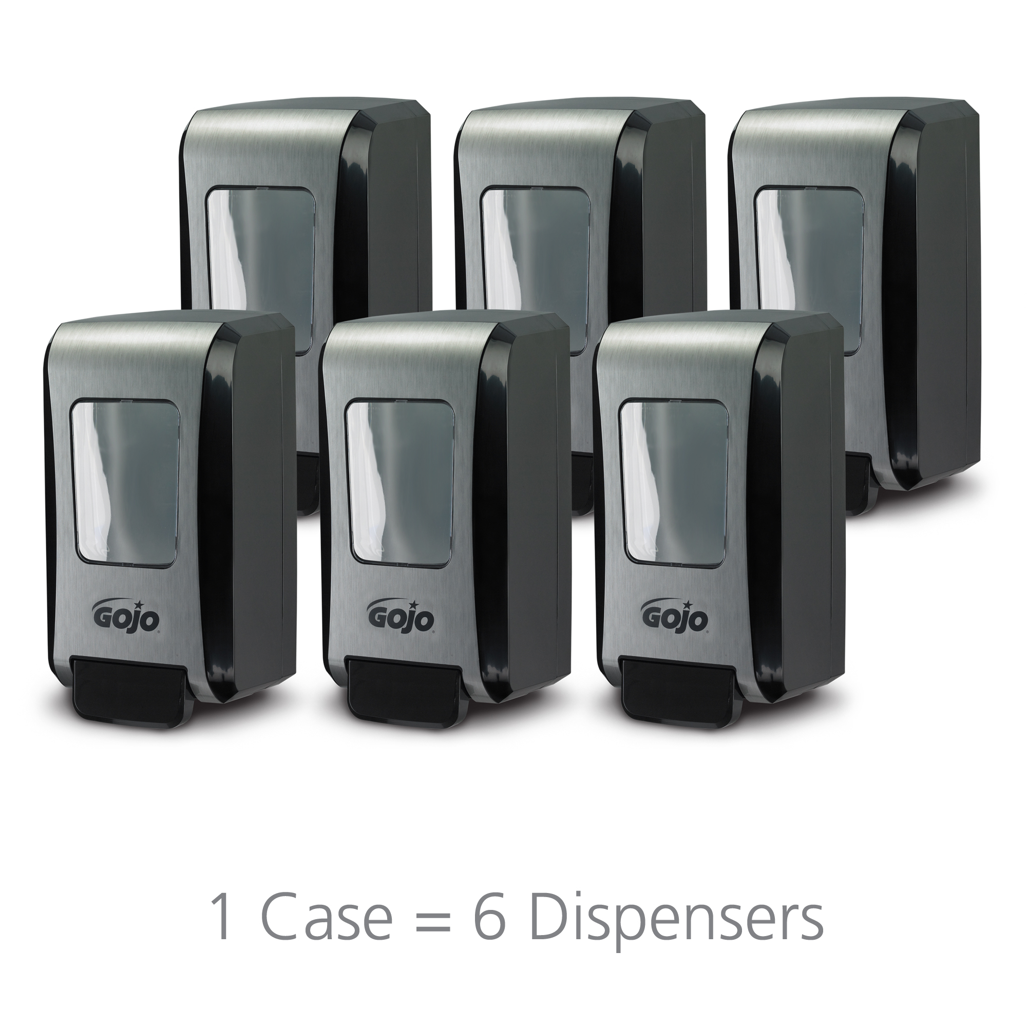 Picture of Fmx-20 Soap Dispenser, 2000 Ml, 6 1/2 X 4 7/10 X 11 7/10, Black/chrome, 6/carton