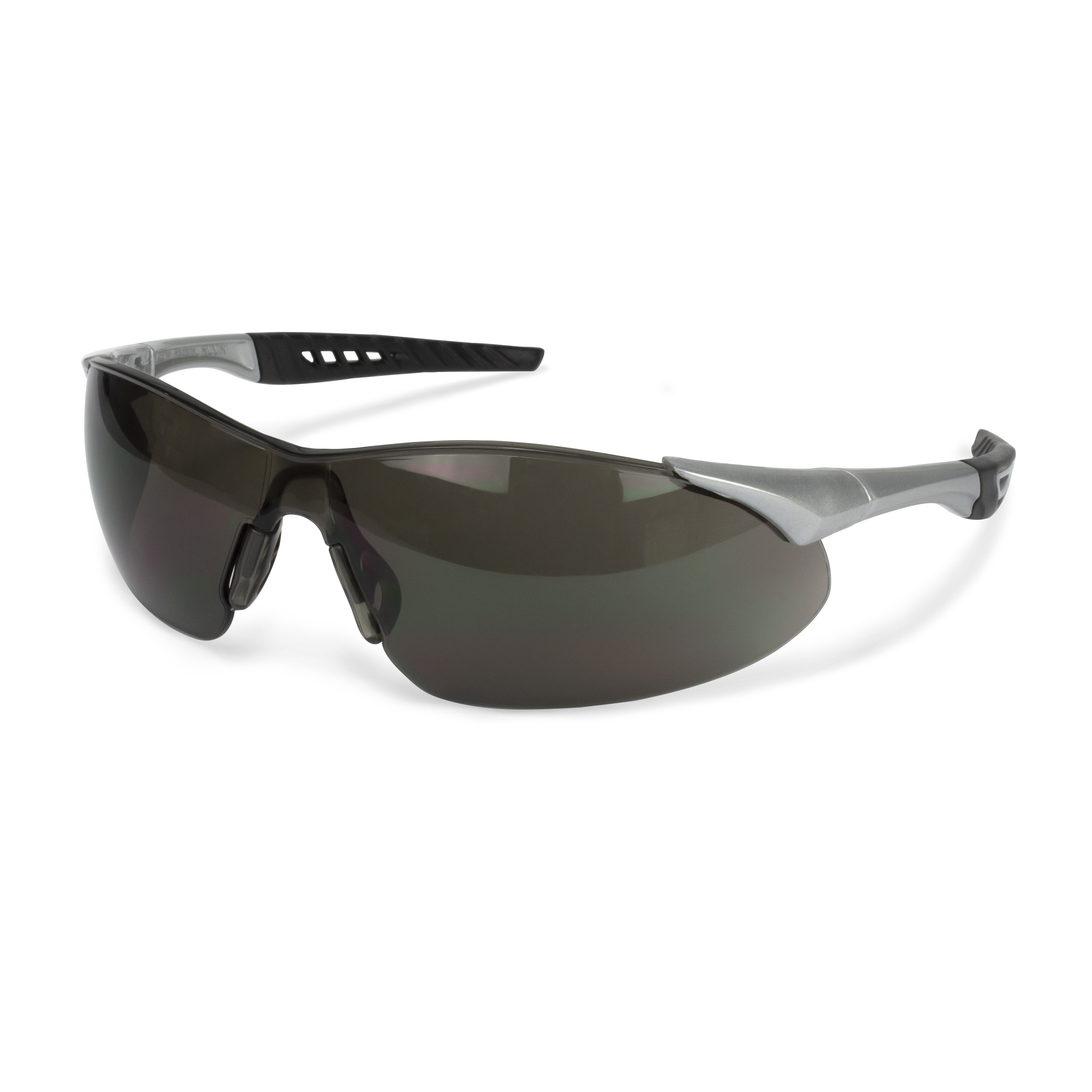 Rock Safety Eyewear - Silver Frame - Smoke Anti-Fog Lens