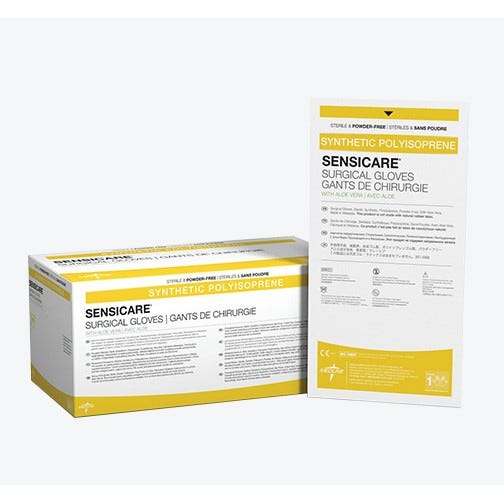 SensiCare® Surgical Gloves w/Aloe Vera, Size 8, Latex-Free, Powder-Free - 25/Box
