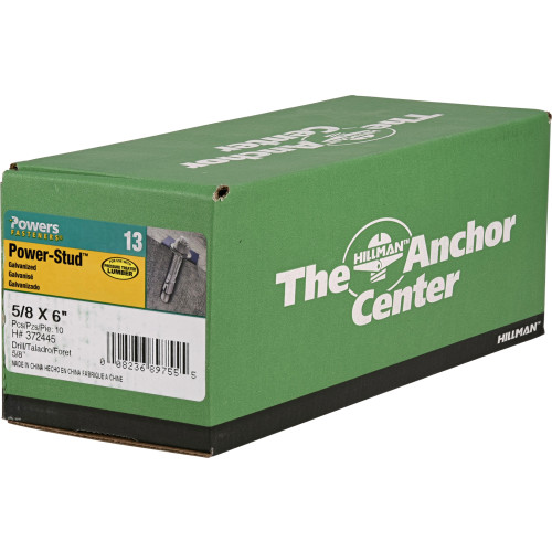 Mechanical Galvanized PowerStud Wedge Anchors 5/8" x 6"