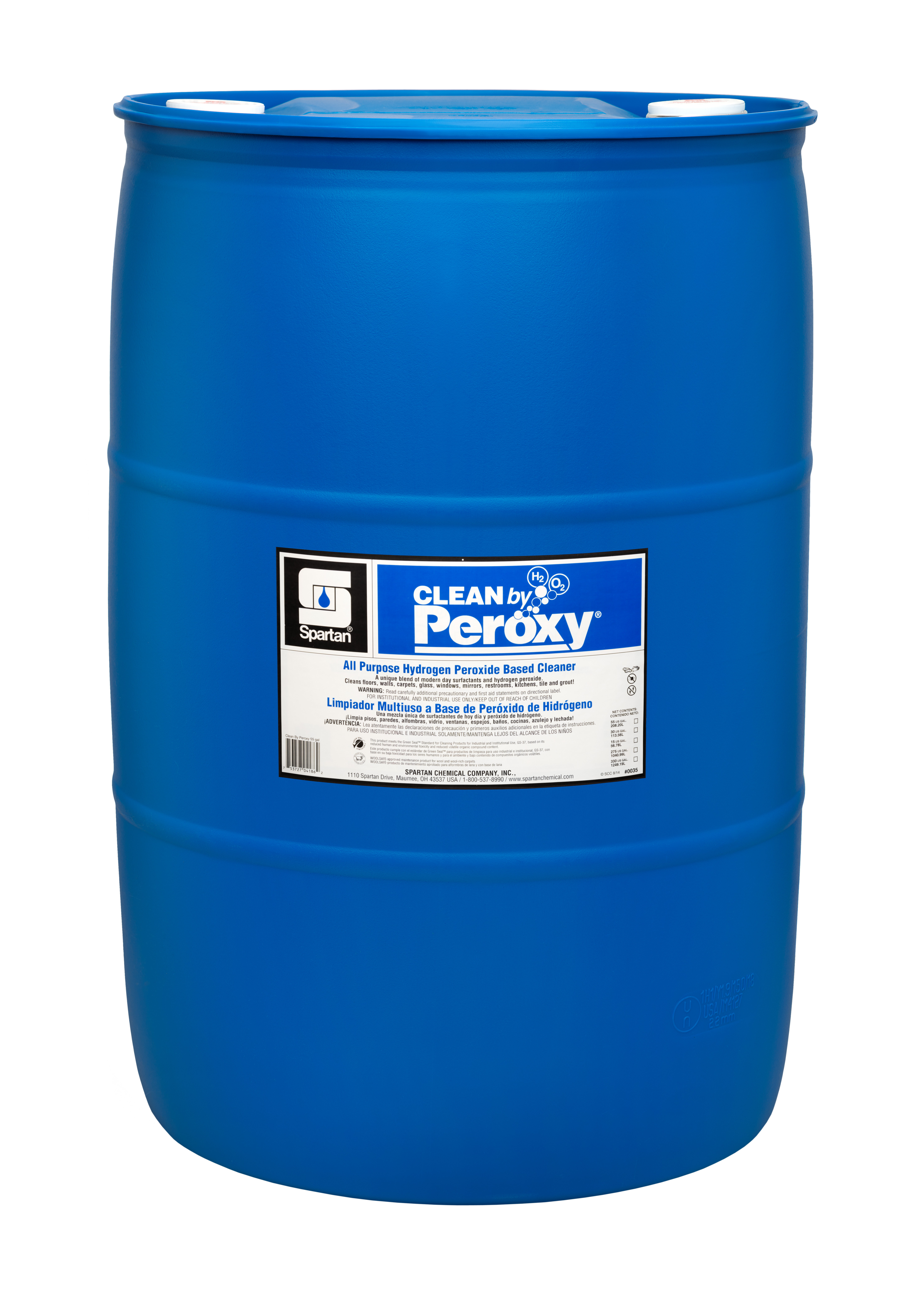 Spartan Chemical Company Clean by Peroxy, 55 GAL DRUM