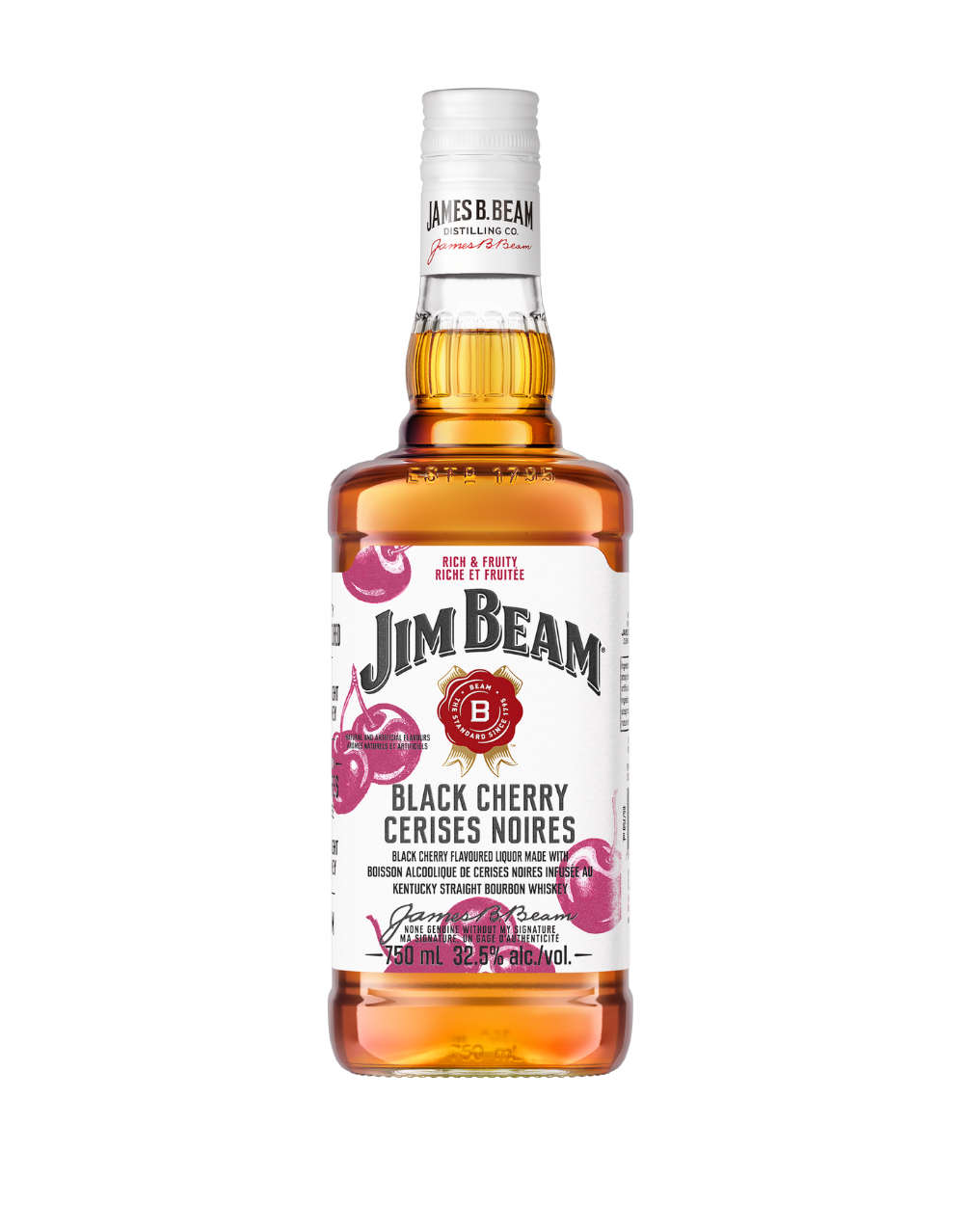 JIM BEAM RED STAG BLACK CHERRY BOURBON WHISKEY