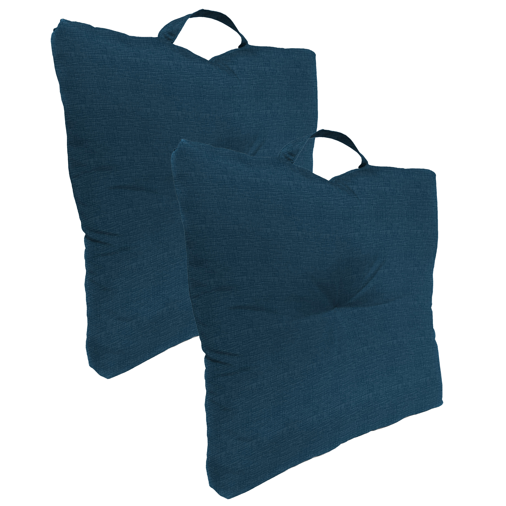 20" x 20" Tufted Outdoor Floor Cushion with Handle (Set of 2) - Foto 5 di 10