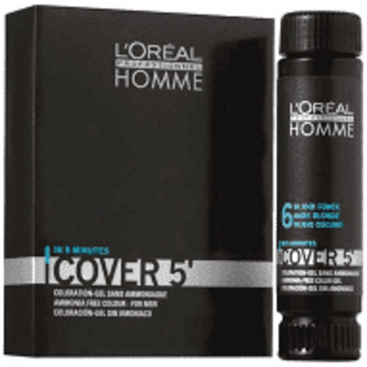 pour homme cover 5' erkekler için amonyaksız hızlı saç boyası no 6