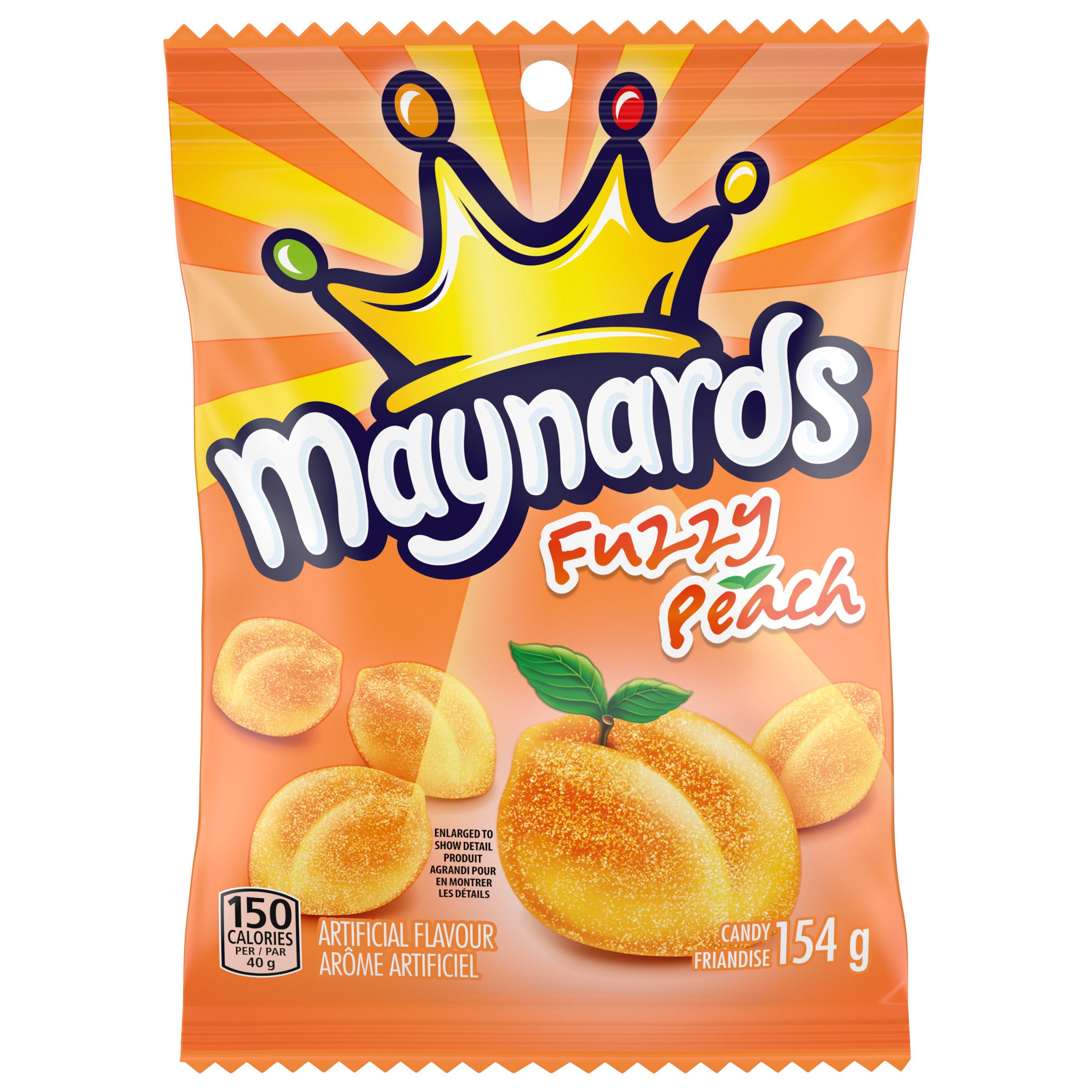MAYNARDS FUZZY PEACH, GUMMY CANDY 154G