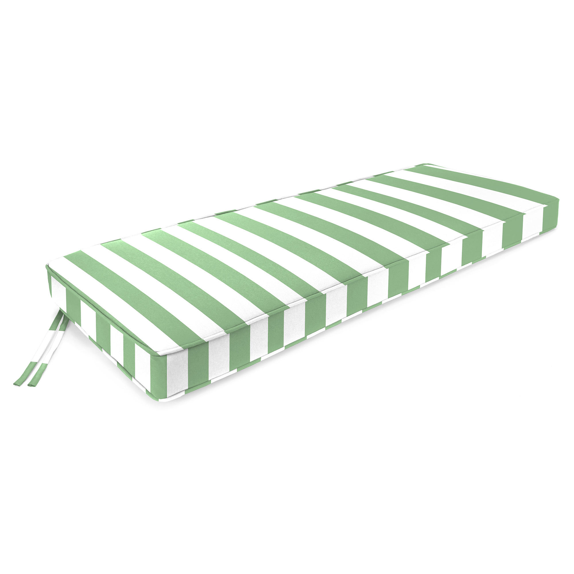 New Outdoor Settee Swing Bench Cushion with Ties and Welt 47" x 17", UV Treated - Picture 12 of 16