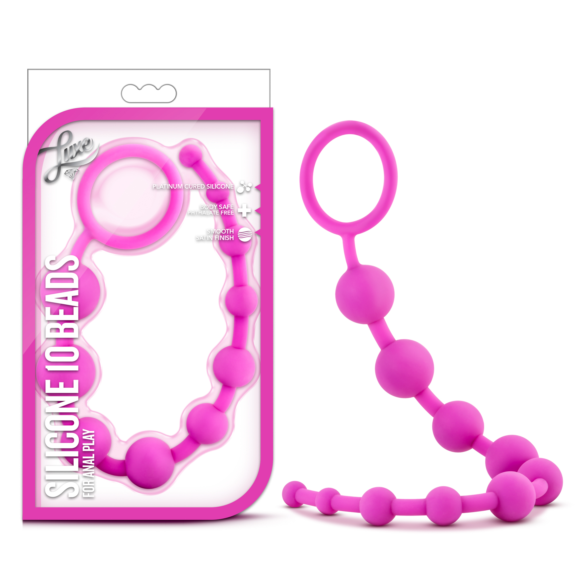 Blush Luxe Pink 12.5-Inch Anal Beads