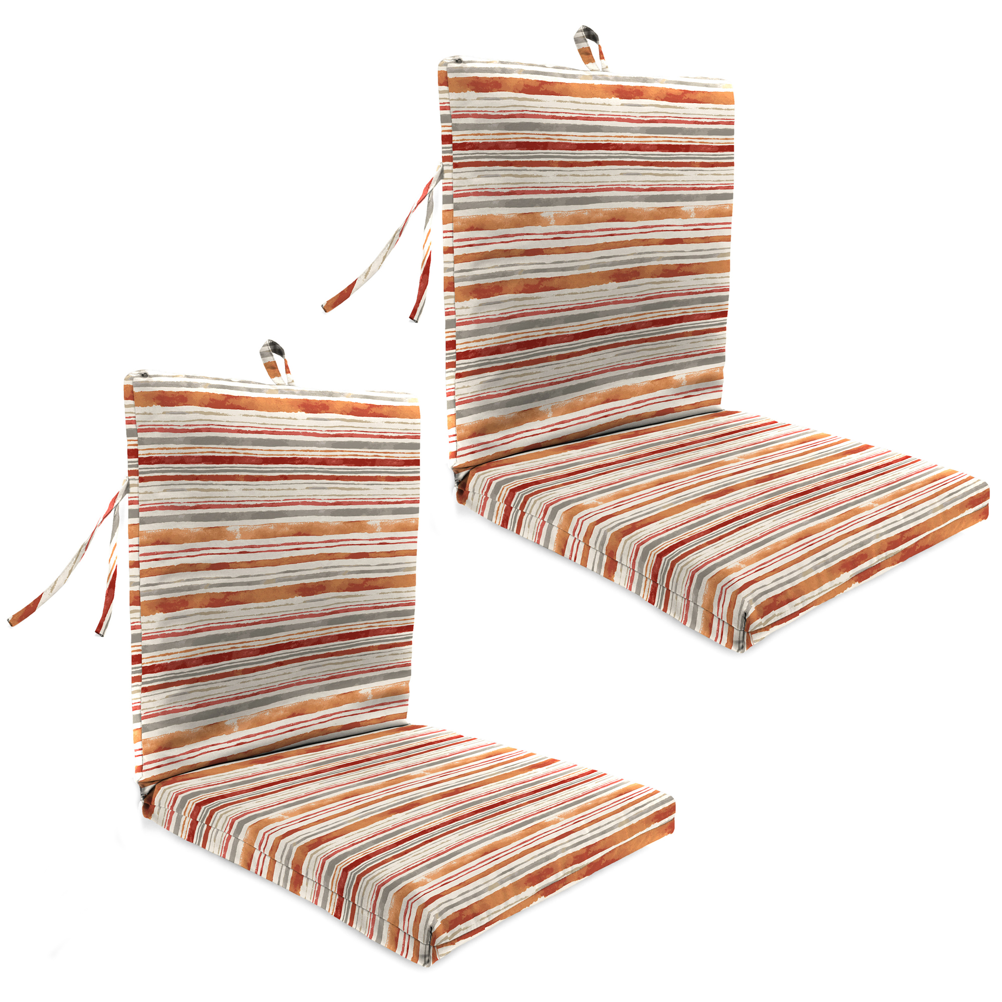 Nuevos Cojines para Silla de Exterior con Lazos y Lazo 21" x 38", Paquete de 2, Resistente a la Desvanecimiento - Imagen 7 de 8