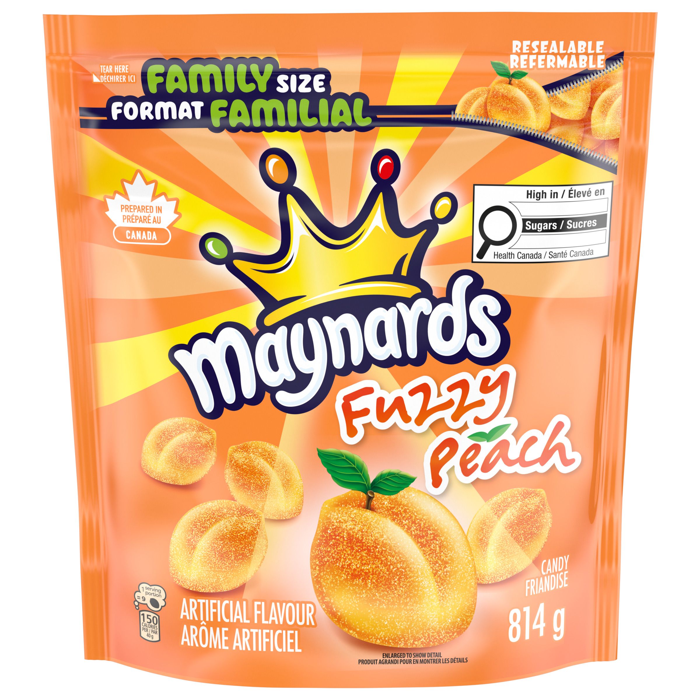 Friandises MAYNARDS FUZZY PEACH, format familial, 814 g-thumbnail-1