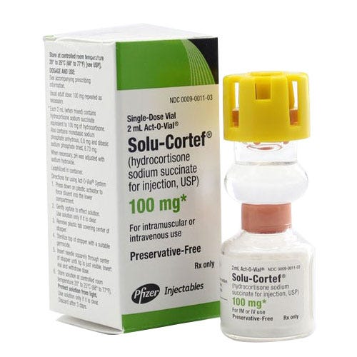 Solu-Cortef® 100mg, 2ml Act-O-Vial®