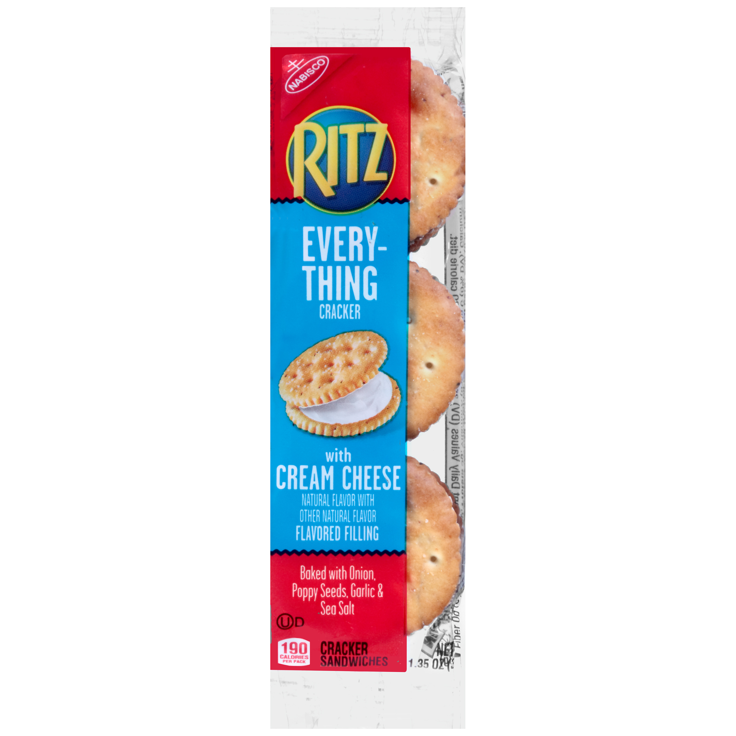 RITZ CRACKERS Everything with Cream Cheese 14x8 1.38 8CT