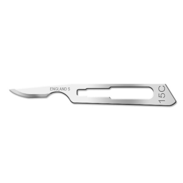 Cincinnati Surgical Surgical Blade #15C Stainless Steel Sterile - 100/Box