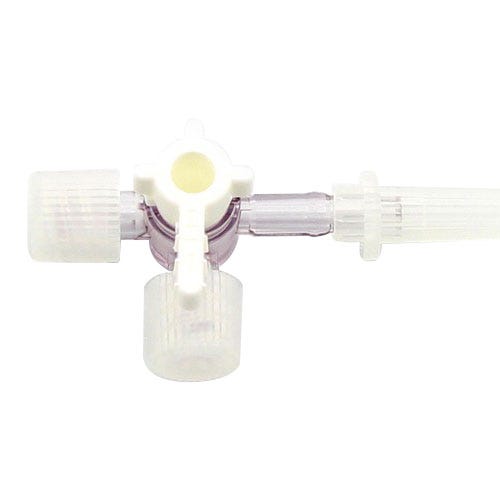 Discofix® 3-Way Stopcock w/2 Female Luer Lock Ports and 1 Male Luer Slip Connector - 100/Case