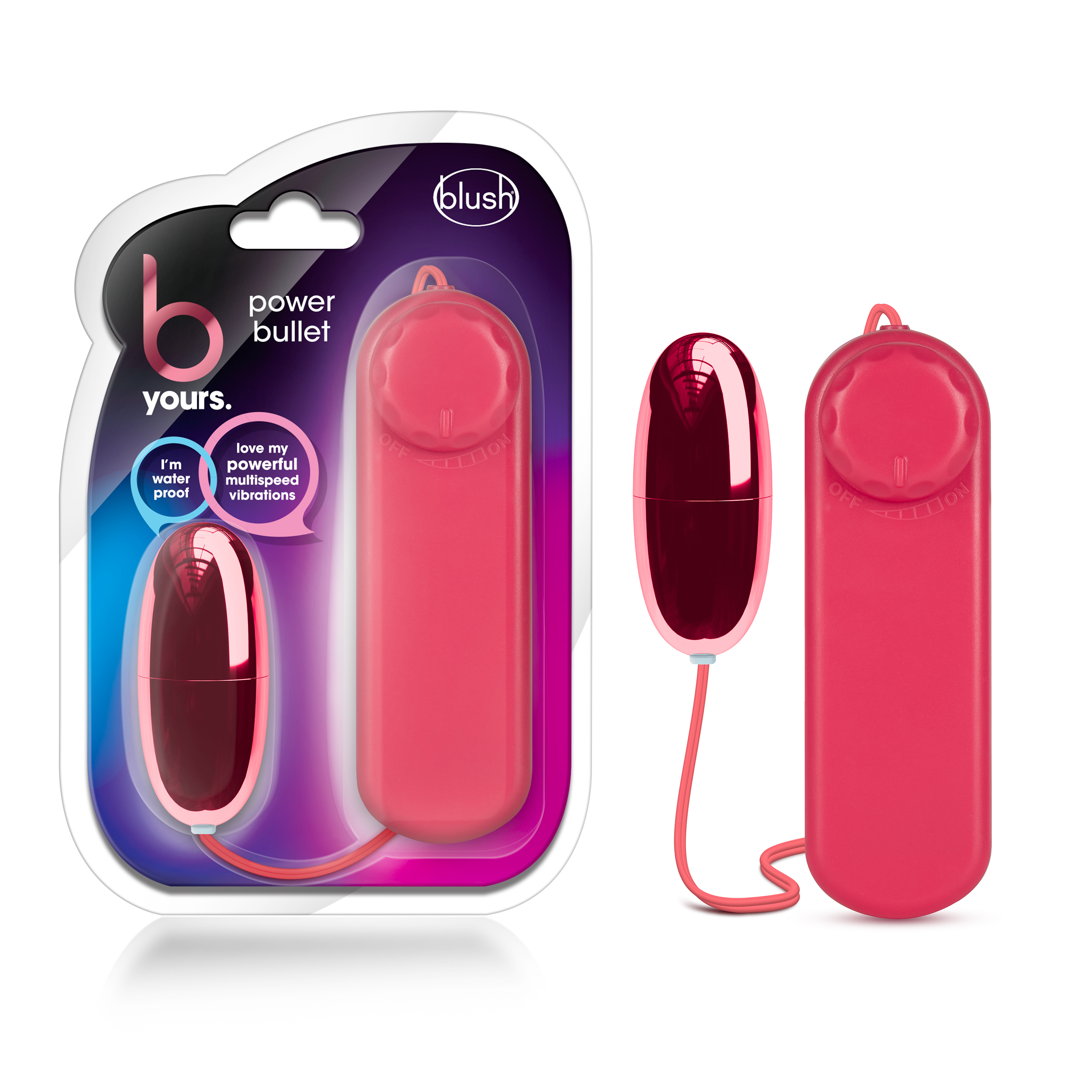 Blush B Yours Power Bullet Cerise 2.25-Inch Vibrating Bullet