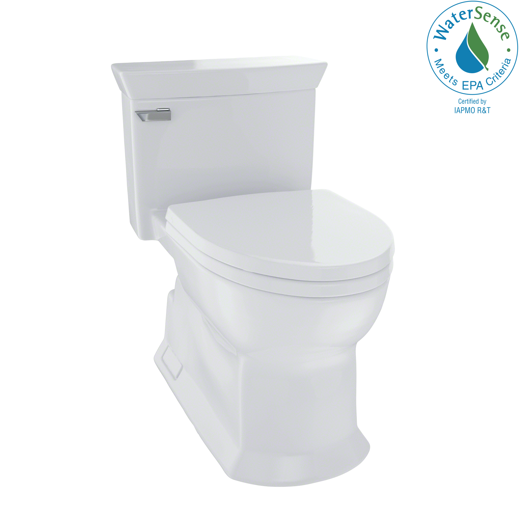 TOTO Eco Soire One Piece Elongated 1.28 GPF Universal Height Skirted Toilet with CEFIONTECT, Colonial White, Vitreous China, MS964214CEFG#11