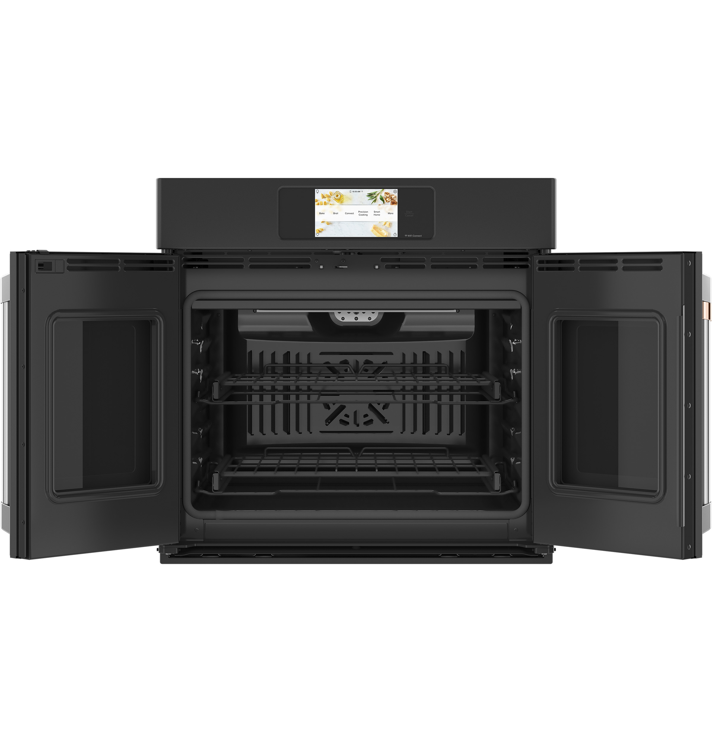 30" Width — Sgl Elec French-Dr — Slf & Stm Cln — Conv Oven — 7" Full-Clr Tch LCD Scrn — 2x Roller Rck, Meat Prb — Prec Ckg, Hot-Air Fry — ADA Compliant — Connectable via built-in WiFi — Est Drop Date = JUN-26 view 2