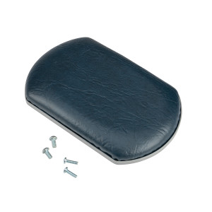 Upholstered Standard-Style Legrest Pad, Invacare Dark Blue with Grey Base