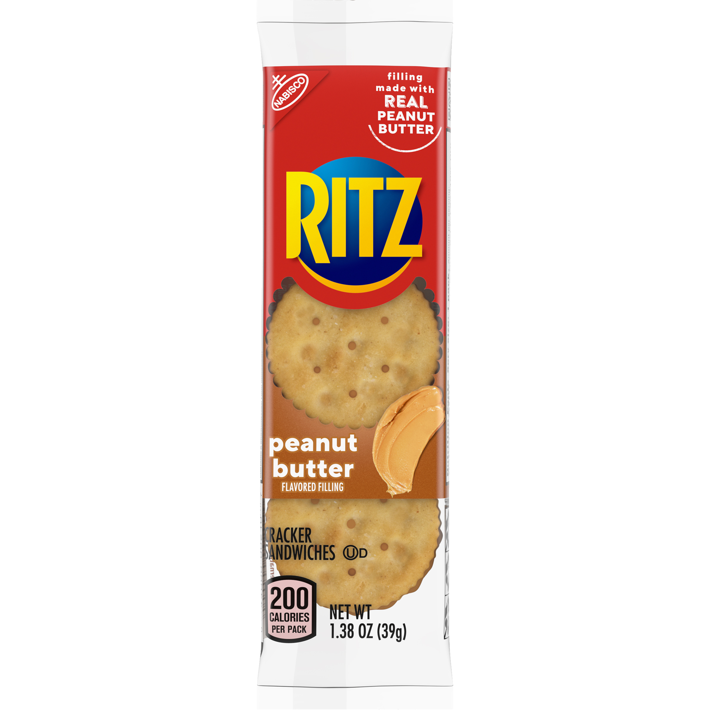 RITZ Peanut Butter Sandwich Crackers, Family Size, 16 - 1.38 oz Snack Packs-4