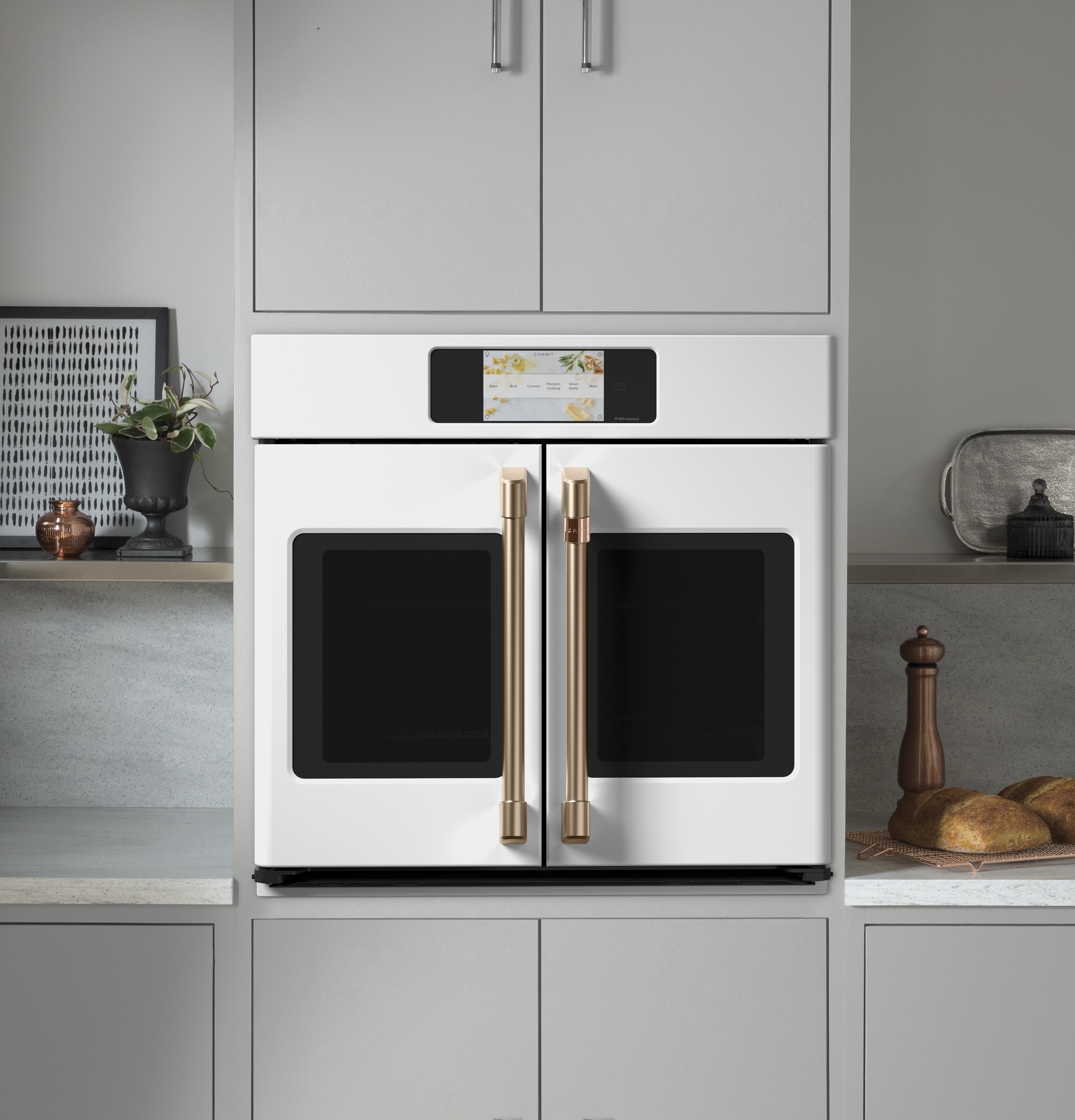 30" Width — Sgl Elec French-Dr — Slf & Stm Cln — Conv Oven — 7" Full-Clr Tch LCD Scrn — 2x Roller Rck, Meat Prb — Prec Ckg, Hot-Air Fry — ADA Compliant — Connectable via built-in WiFi — Est Drop Date = JUN-26 view 6