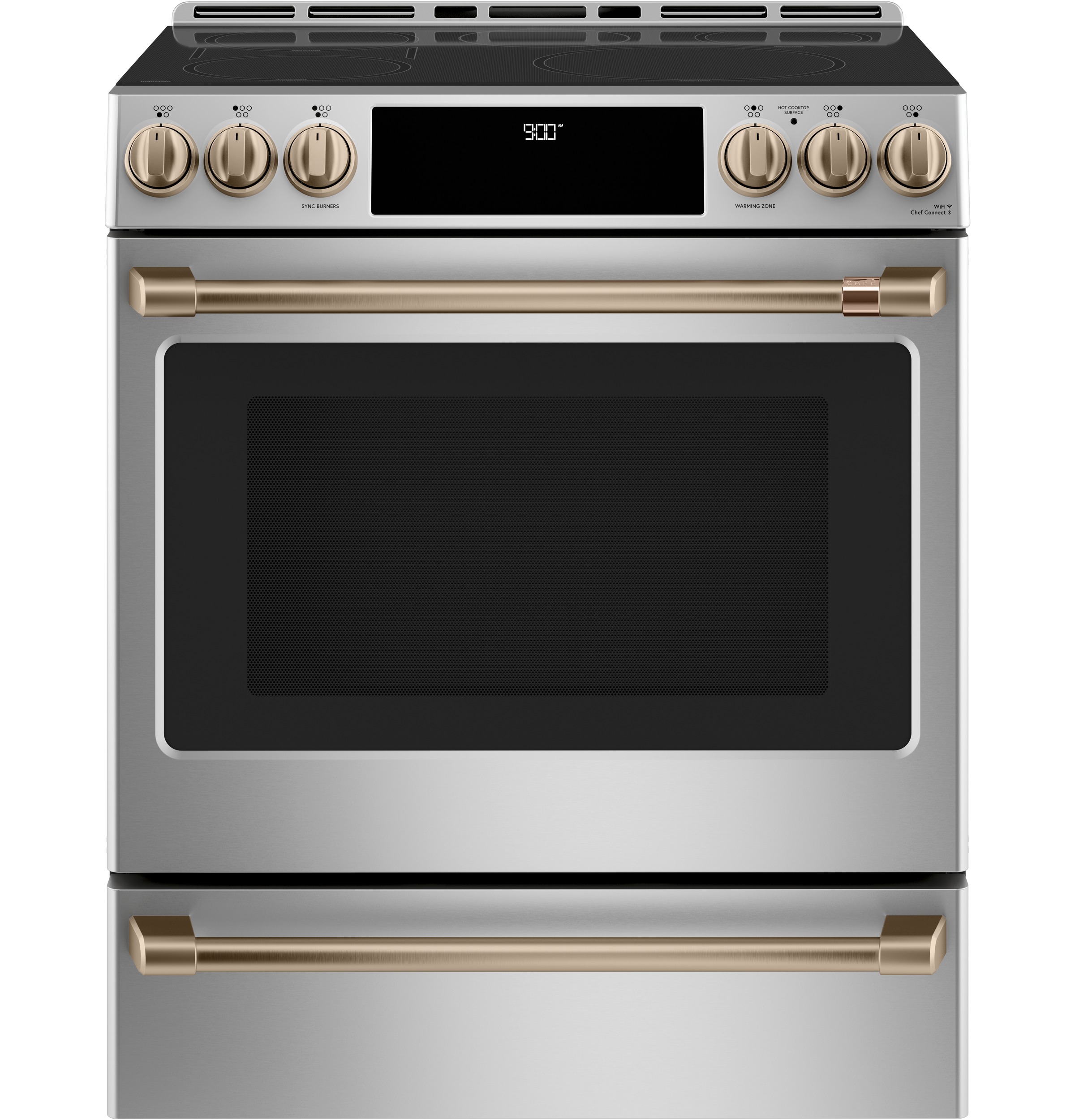Front Cntrl — Induction — Knobs,Hndls — Brushed Bronze — Not Connectable view 5