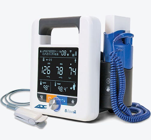 ADView® 2 Modular Diagnostic Station with Blood Pressure, Pulse Oximetry, and Temperature Modules