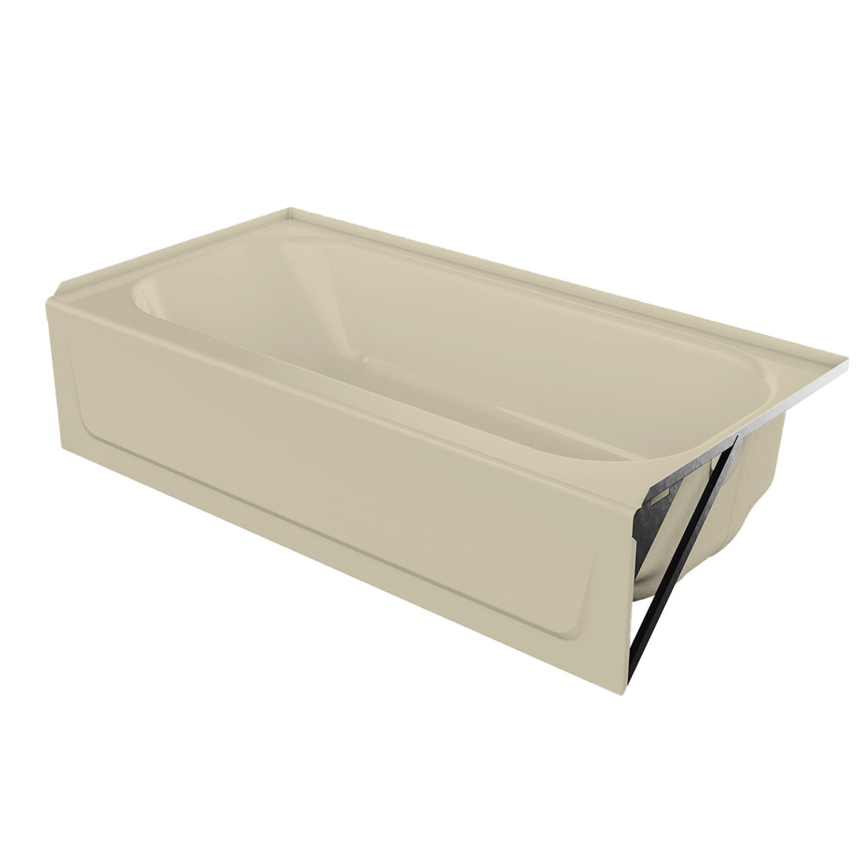 Bootzcast Porcelain Enamel Alcove Bathtub In view 12