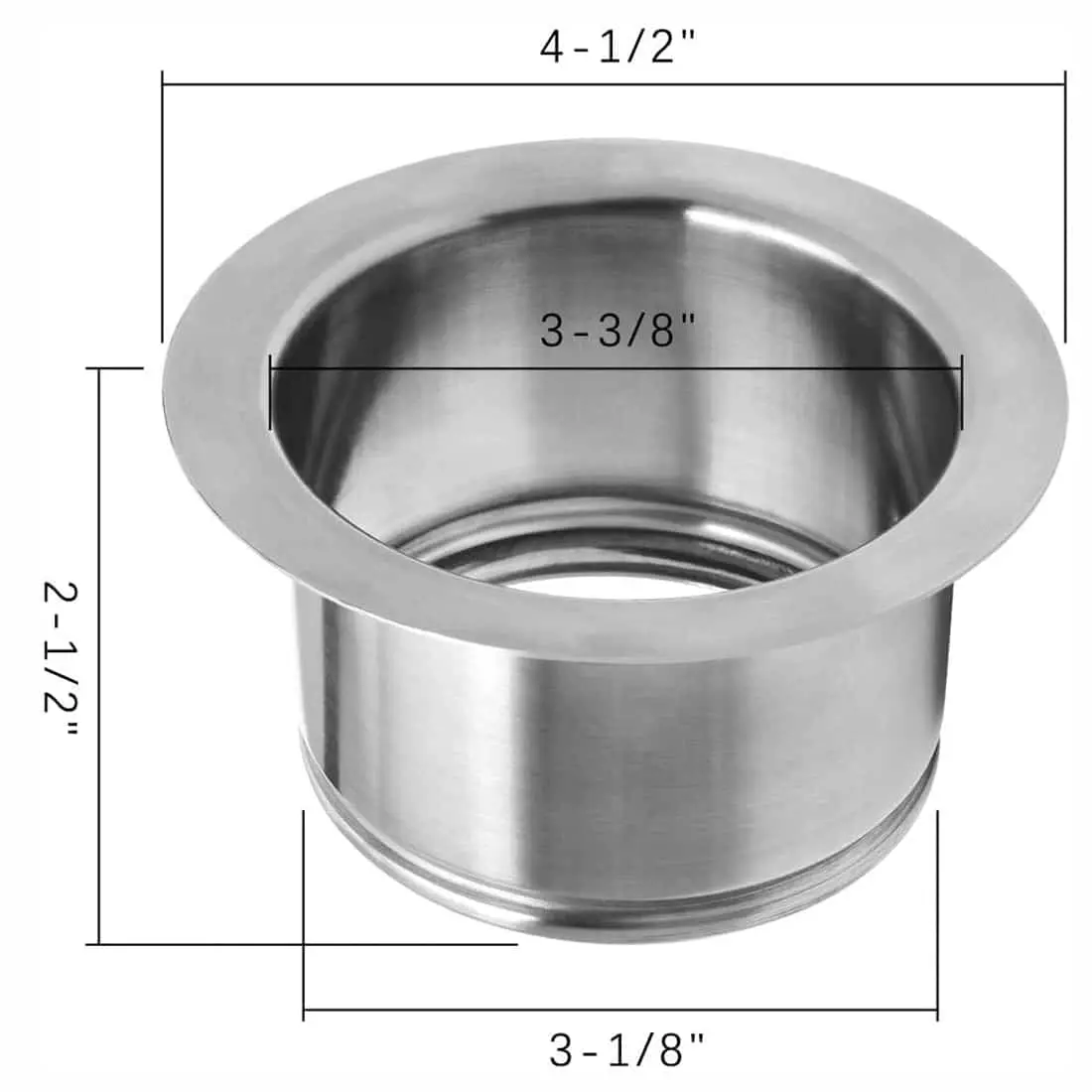 XO Appliances Extended Garbage Disposal Flange