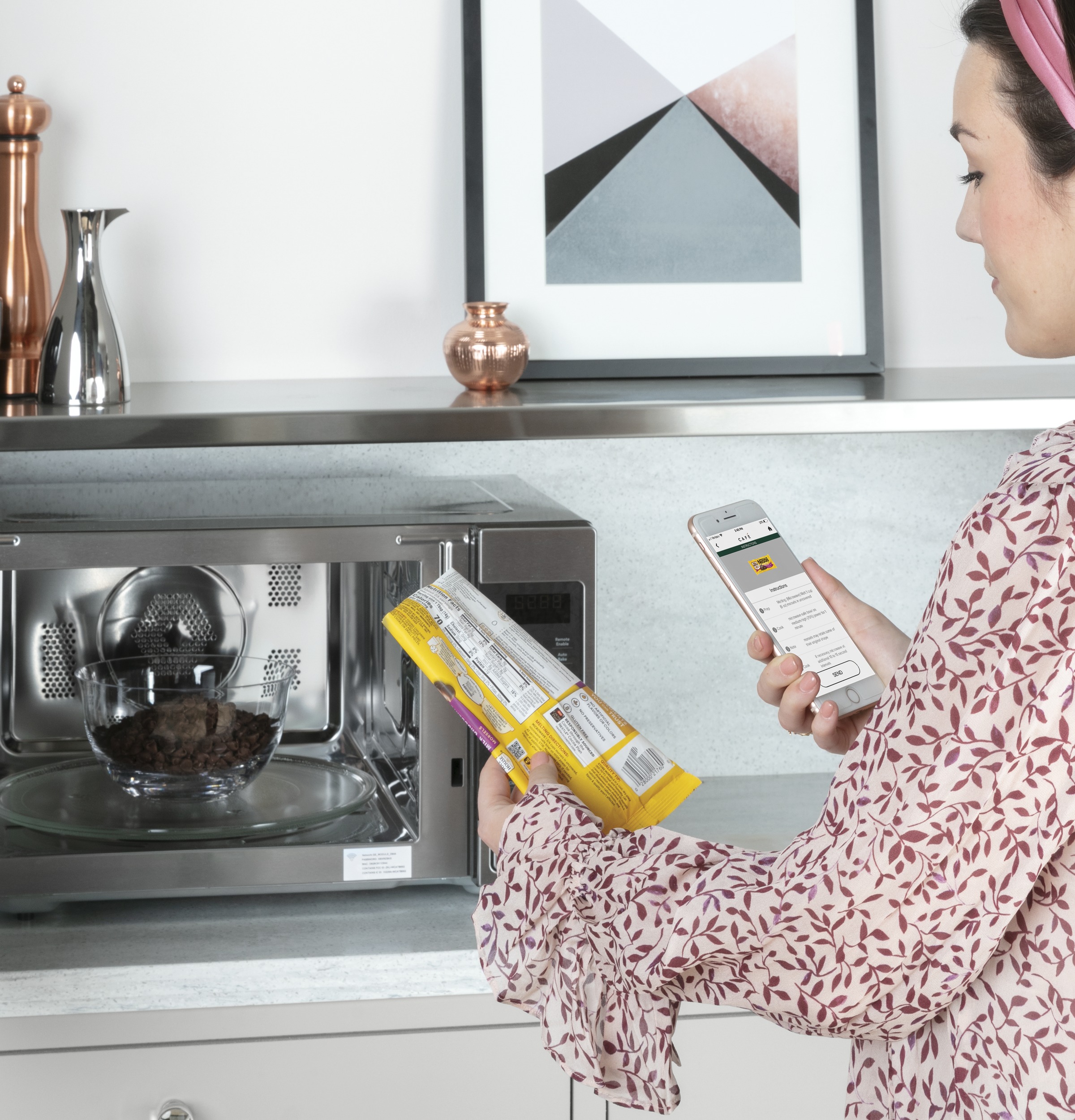 Café™ 1.5 Cu. Ft. Stainless Steel Countertop Microwave view 4