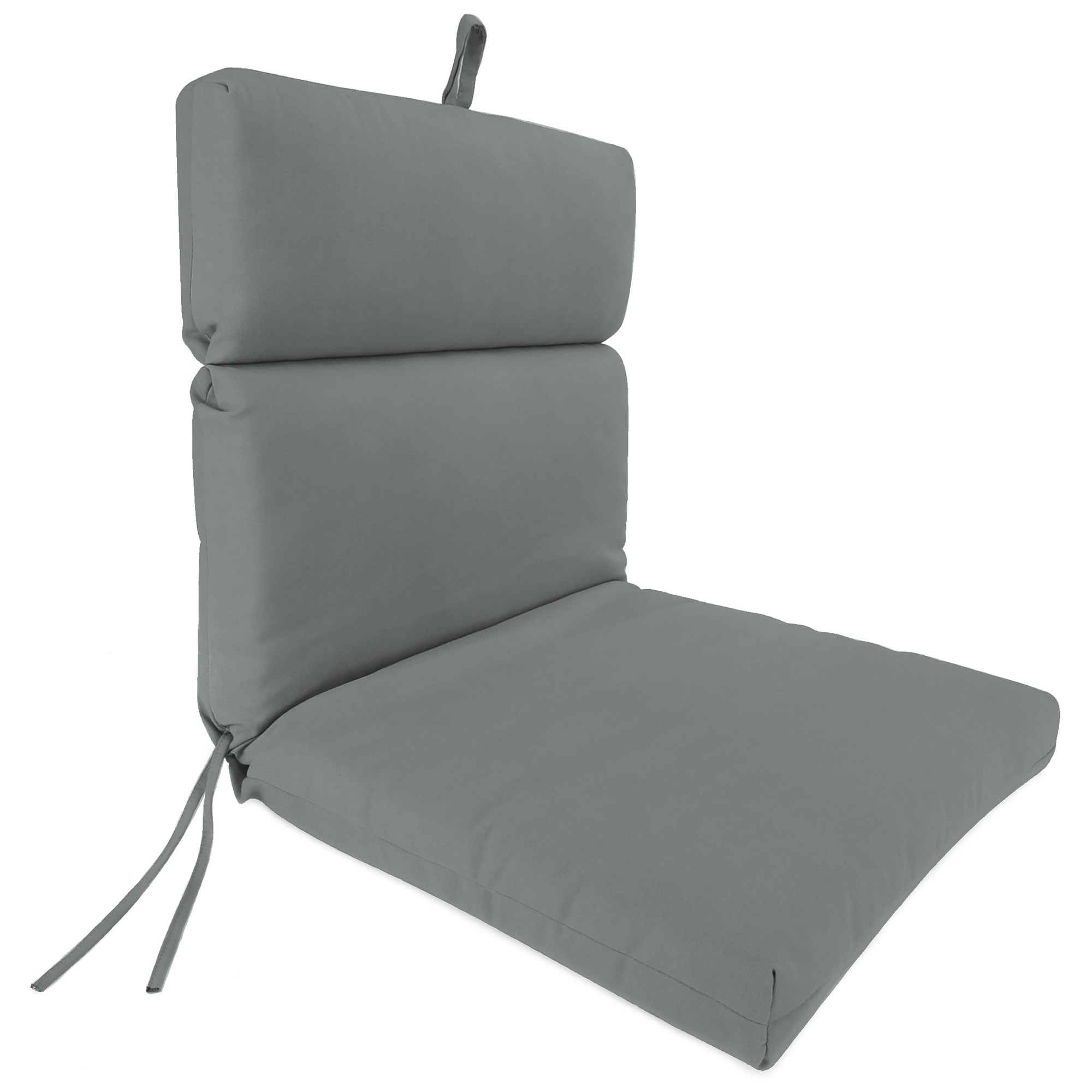 New Outdoor Dining Lounge Chair Cushion with Ties and Loop 22" x 44", UV Treated - Picture 16 of 24