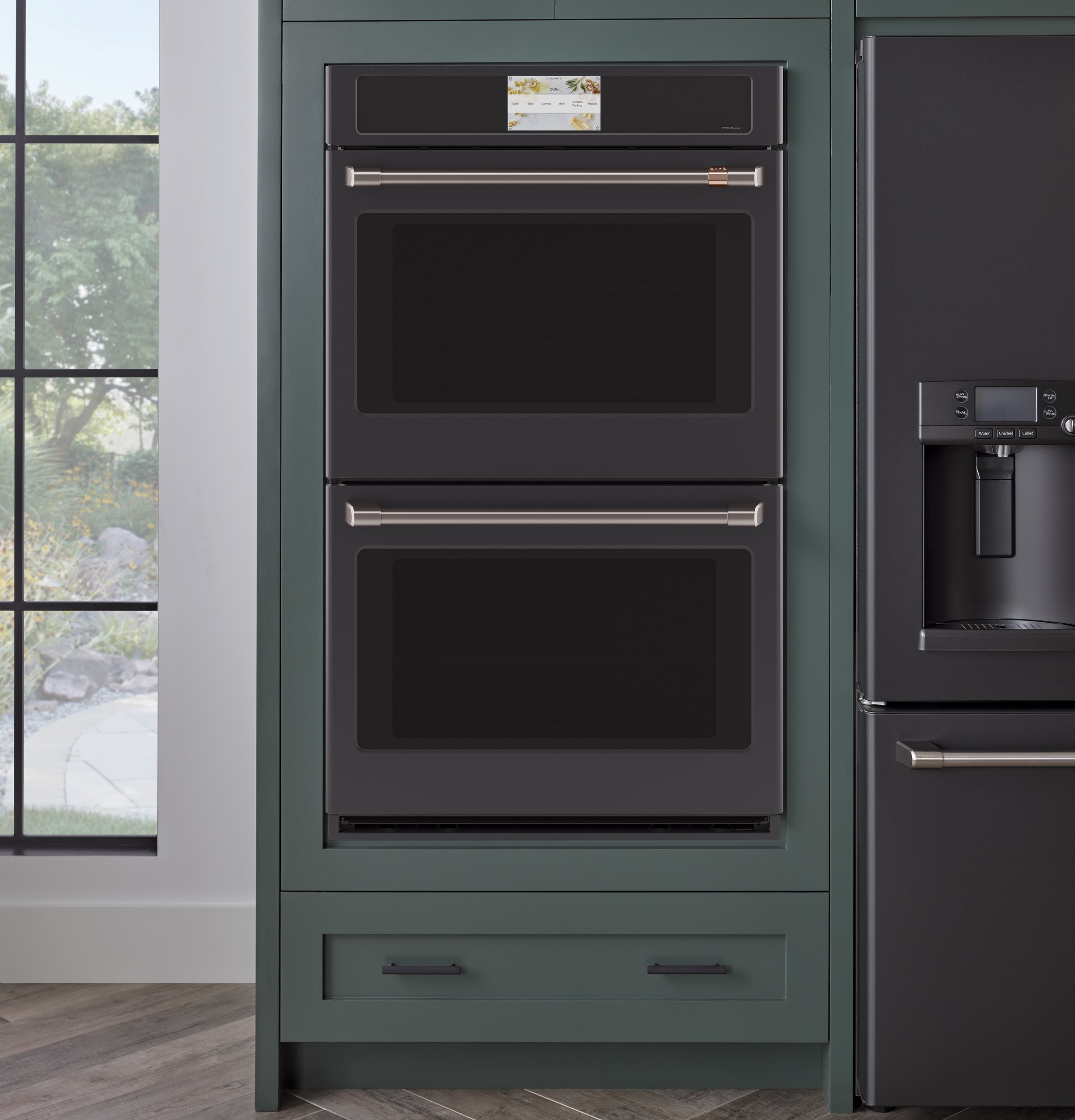 30" Width — Dbl Elec — Slf & Stm Cln — Conv (Both) — 7" Full-Clr Tch LCD Scrn — 4x Roller Rck, Meat Prb — Prec Ckg, Hot-Air Fry, Stm-Assist — Connectable via built-in WiFi — Est Drop Date = JUN-26 view 6