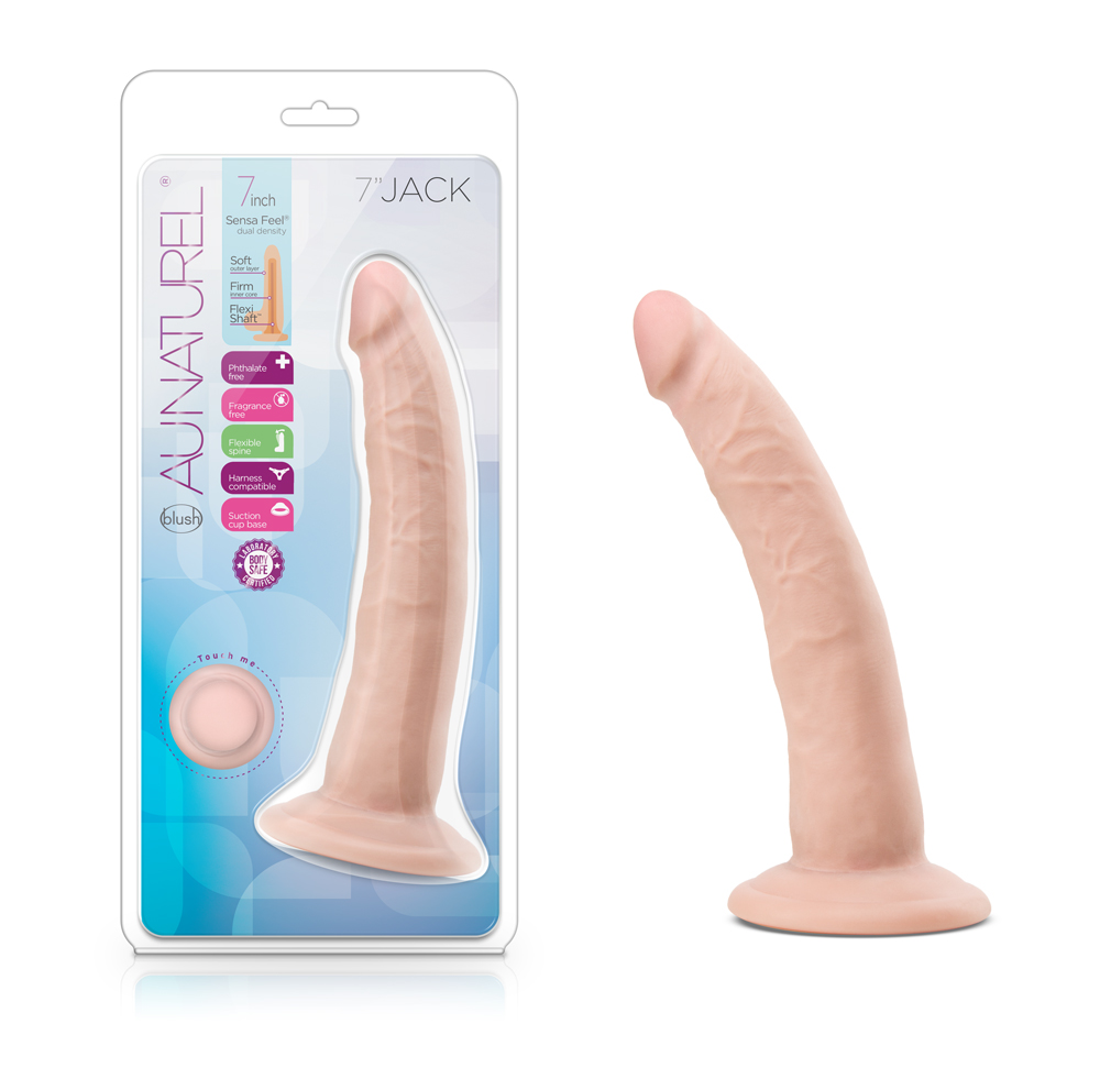 Blush Au Naturel Realistic Vanilla 7.5-Inch Long Dildo With Suction Cup Base