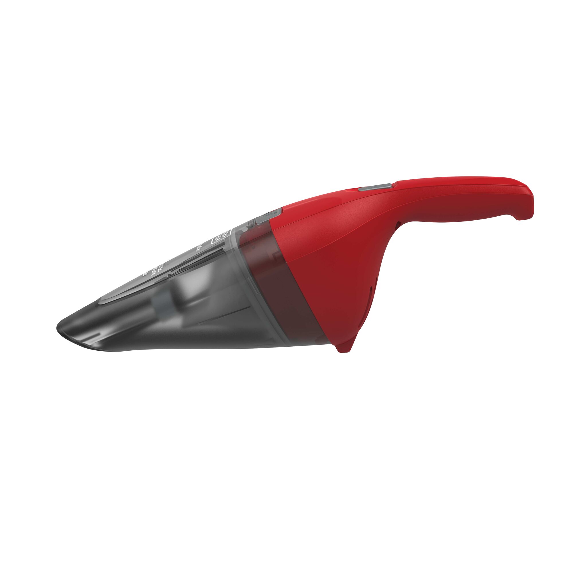 Side profile of dustbuster QuickClean cordless hand vacuum.