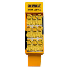 DEWALT FS9-DPG32 Premium Leather Drivers 9 Peg Free Standing Corrugated Display, 54 Pairs