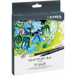  AQUA BRUSH DUO MARKERS 24CT ASST