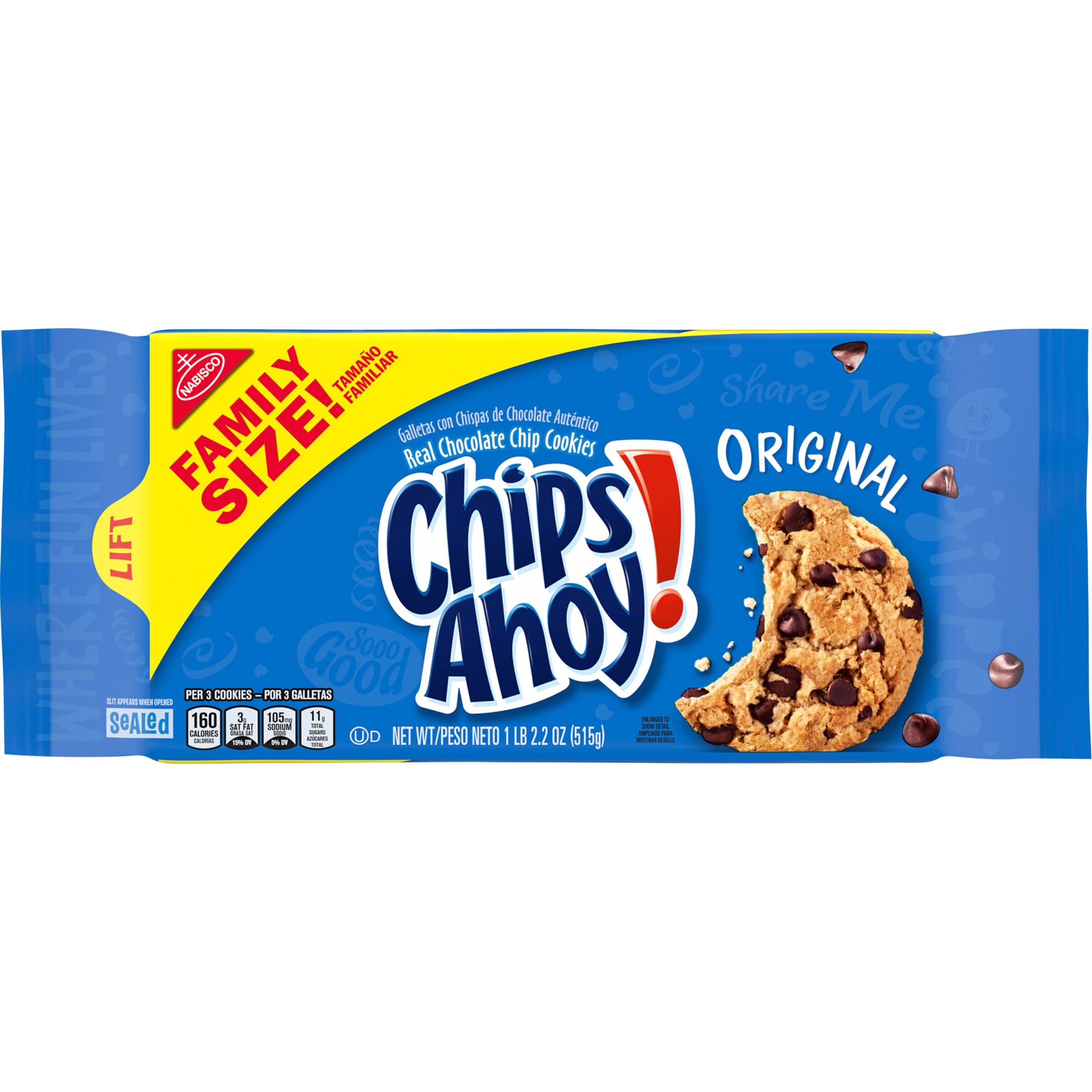 CHIPS AHOY! Original Chocolate Chip Cookies, Family Size, 18.2 oz-1