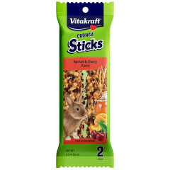 Image of Vitakraft Crunch Sticks Rabbit Treat Apricot & Cherry Flavor – 2 Sticks
