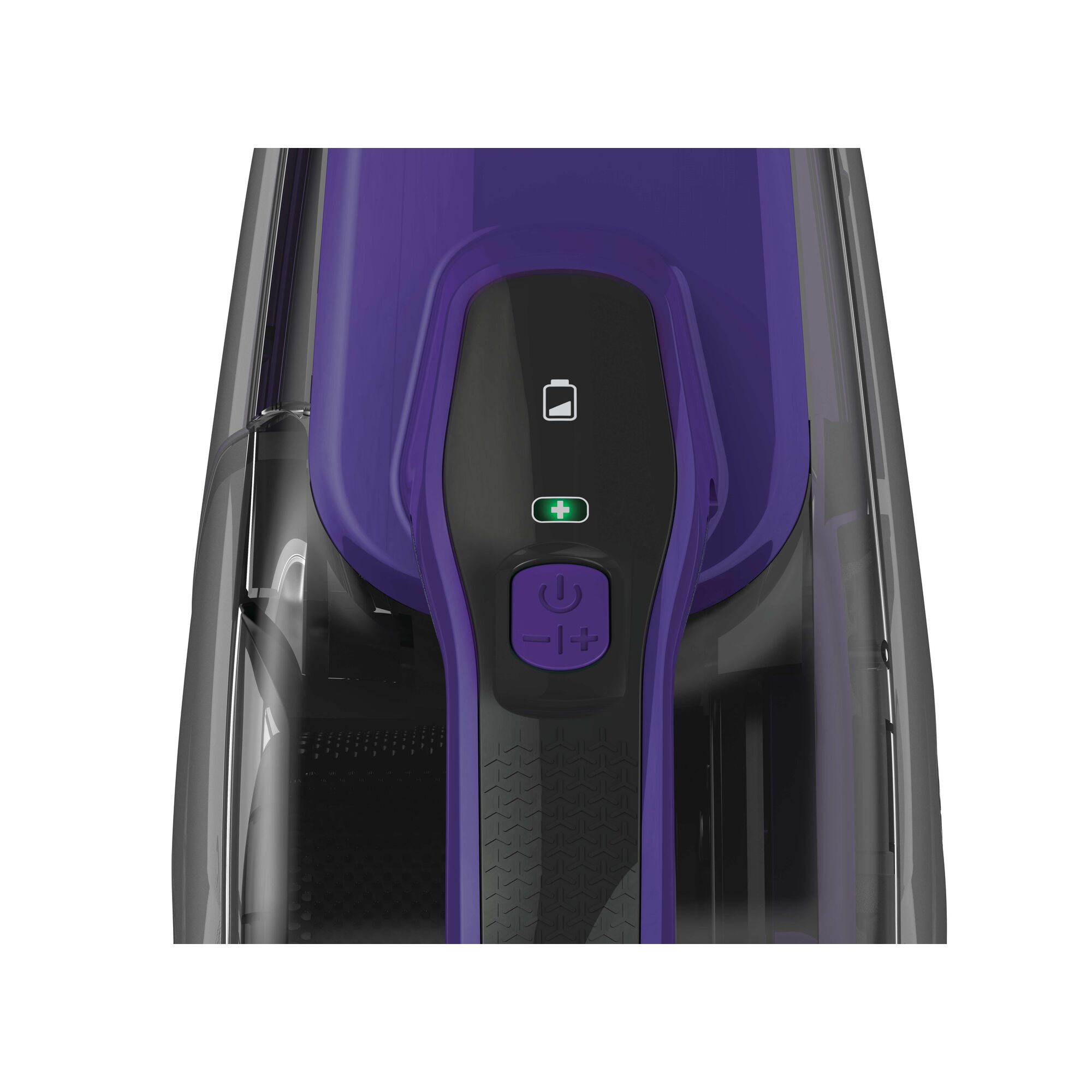 Charging indicator feature of Dust buster Hand Vacuum Pet.