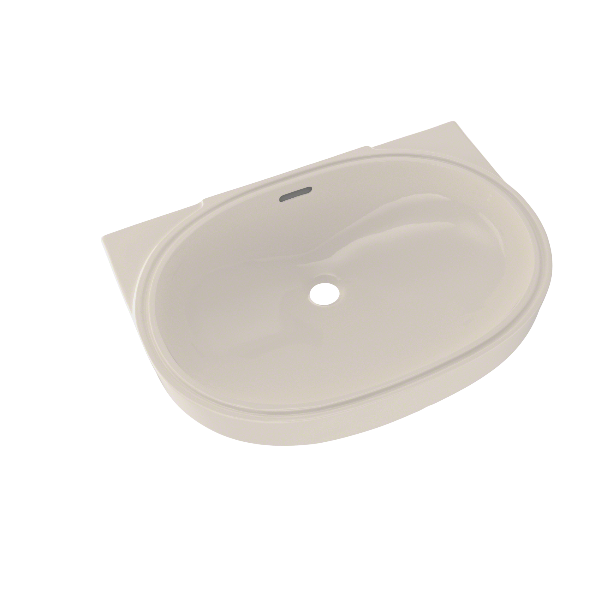 TOTO Oval 19-11/16" x 13-3/4" Undermount Bathroom Sink with CEFIONTECT, Sedona Beige, Vitreous China, LT546G#12