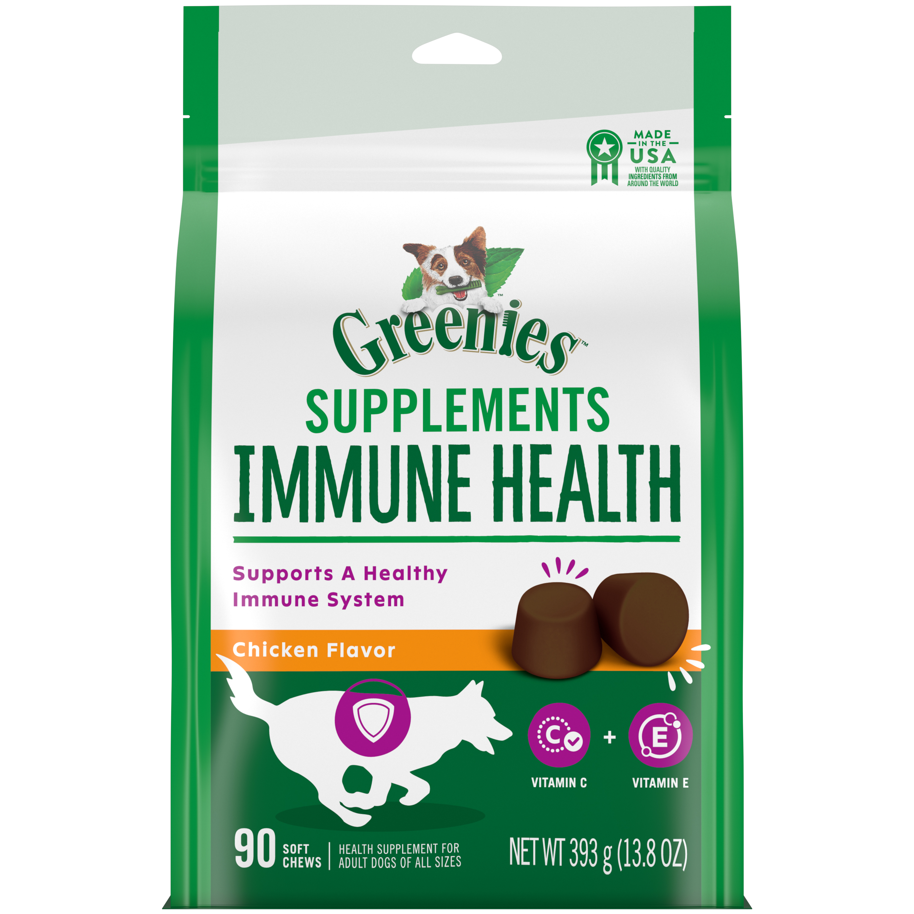 90ct Greenies Immune Health Supplement For Dogs - Supplements