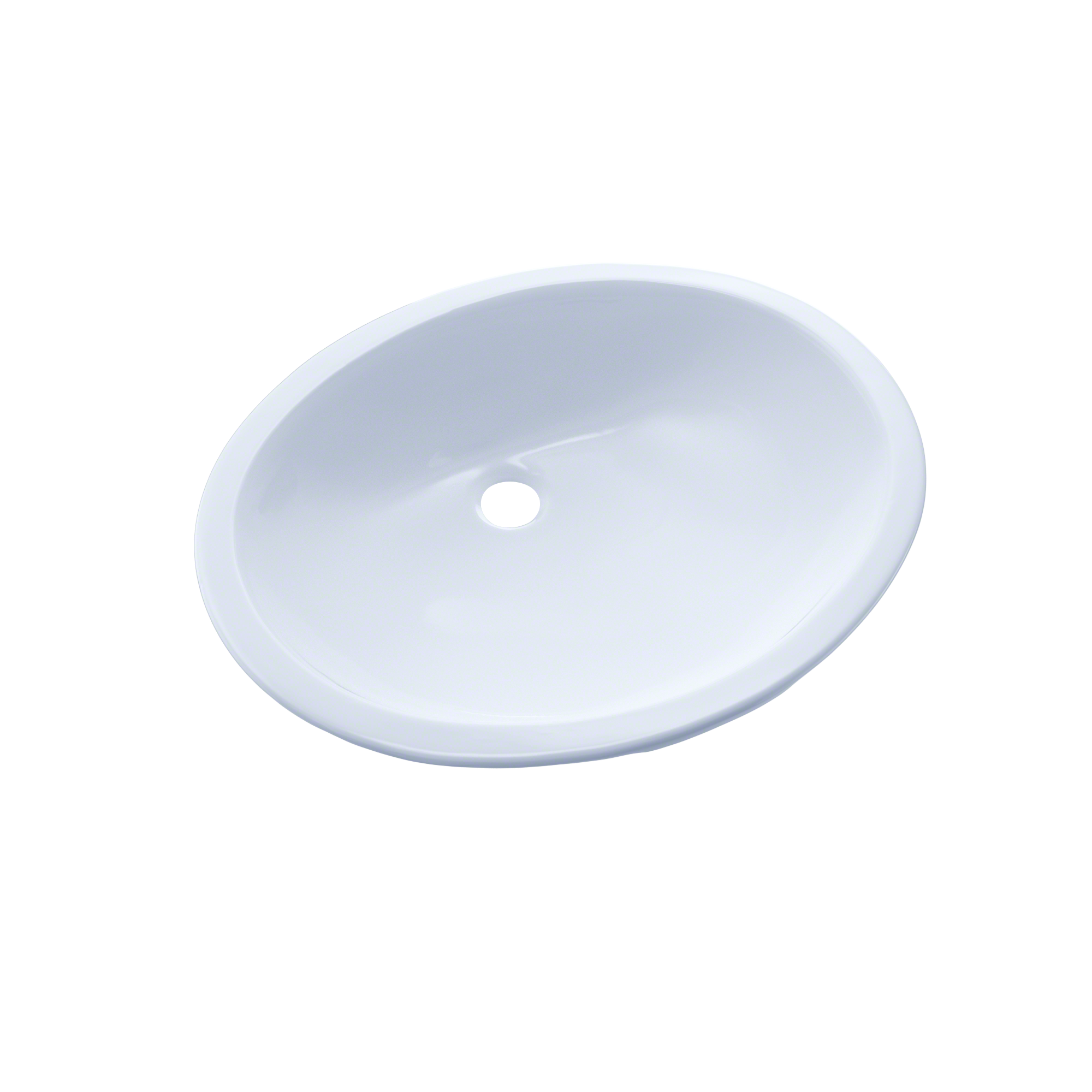 TOTO Rendezvous Oval Undermount Bathroom Sink with CEFIONTECT, Cotton White, Vitreous China, LT579G#01