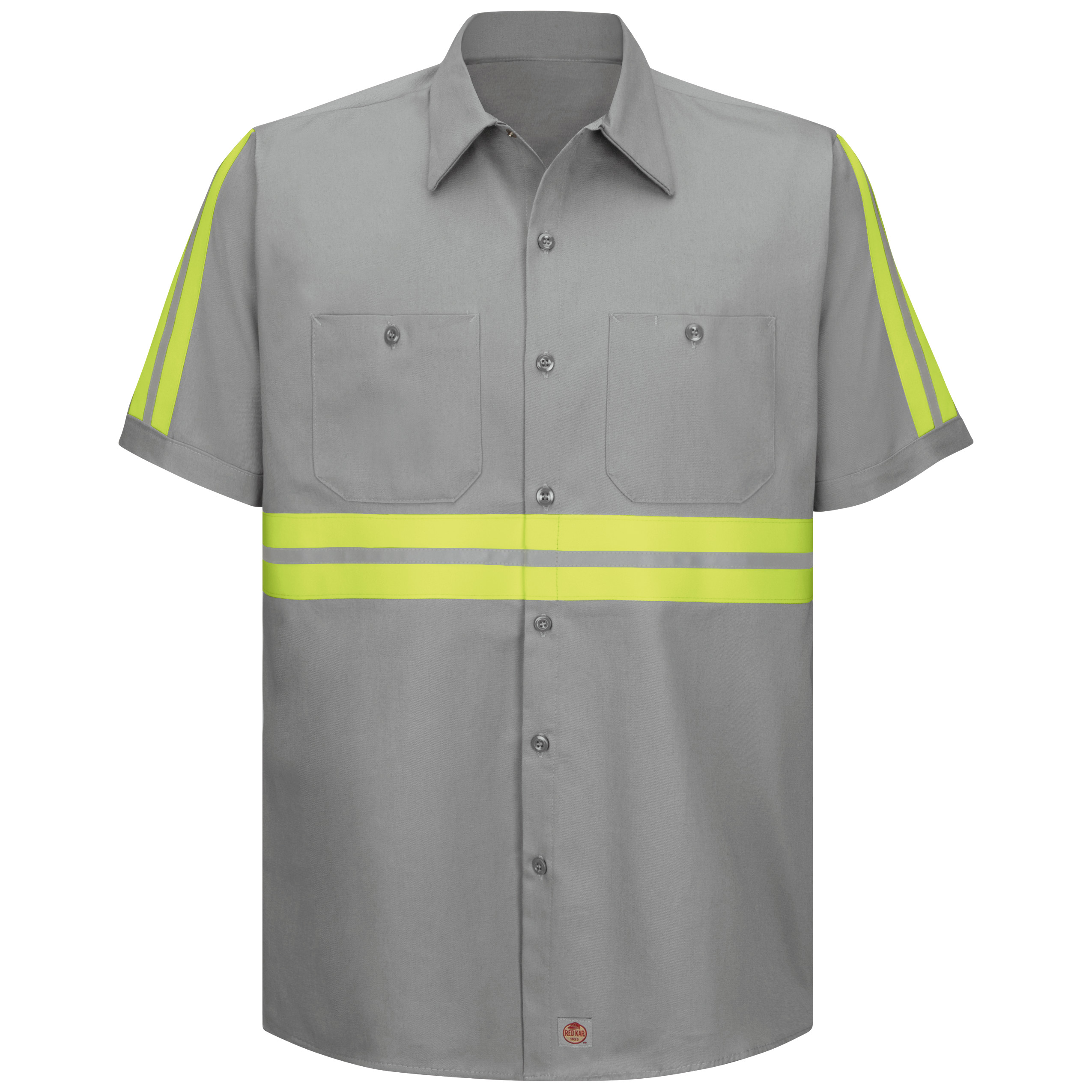 Picture of Red Kap® SC40-EHV-6.4 Short Sleeve Enhanced Visibility Cotton Work Shirt