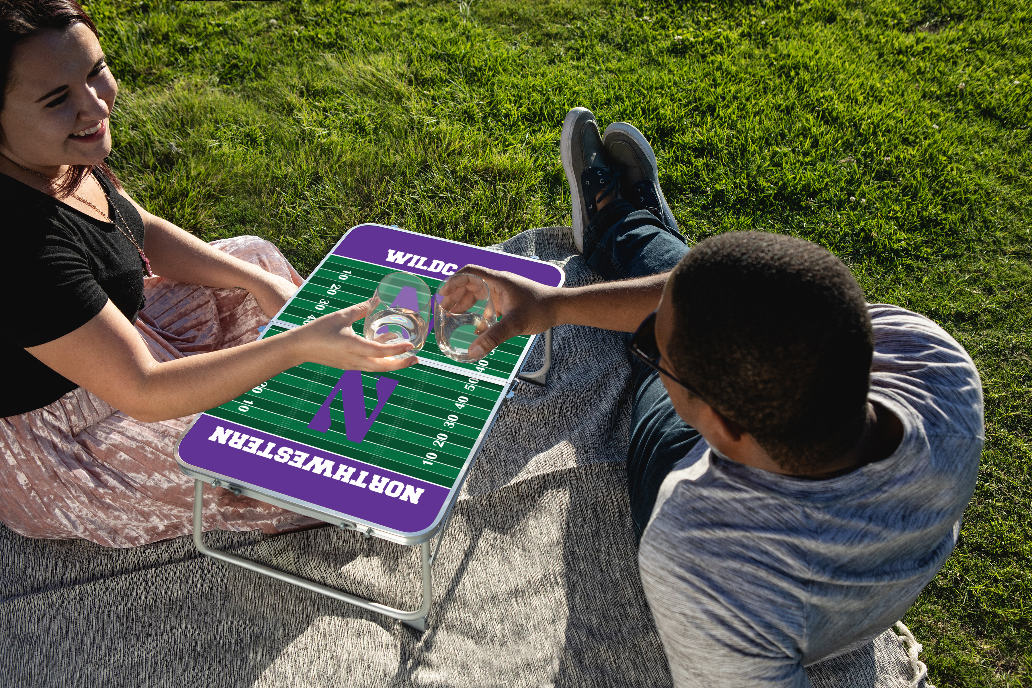 Northwestern Wildcats - Concert Table Mini Portable Table