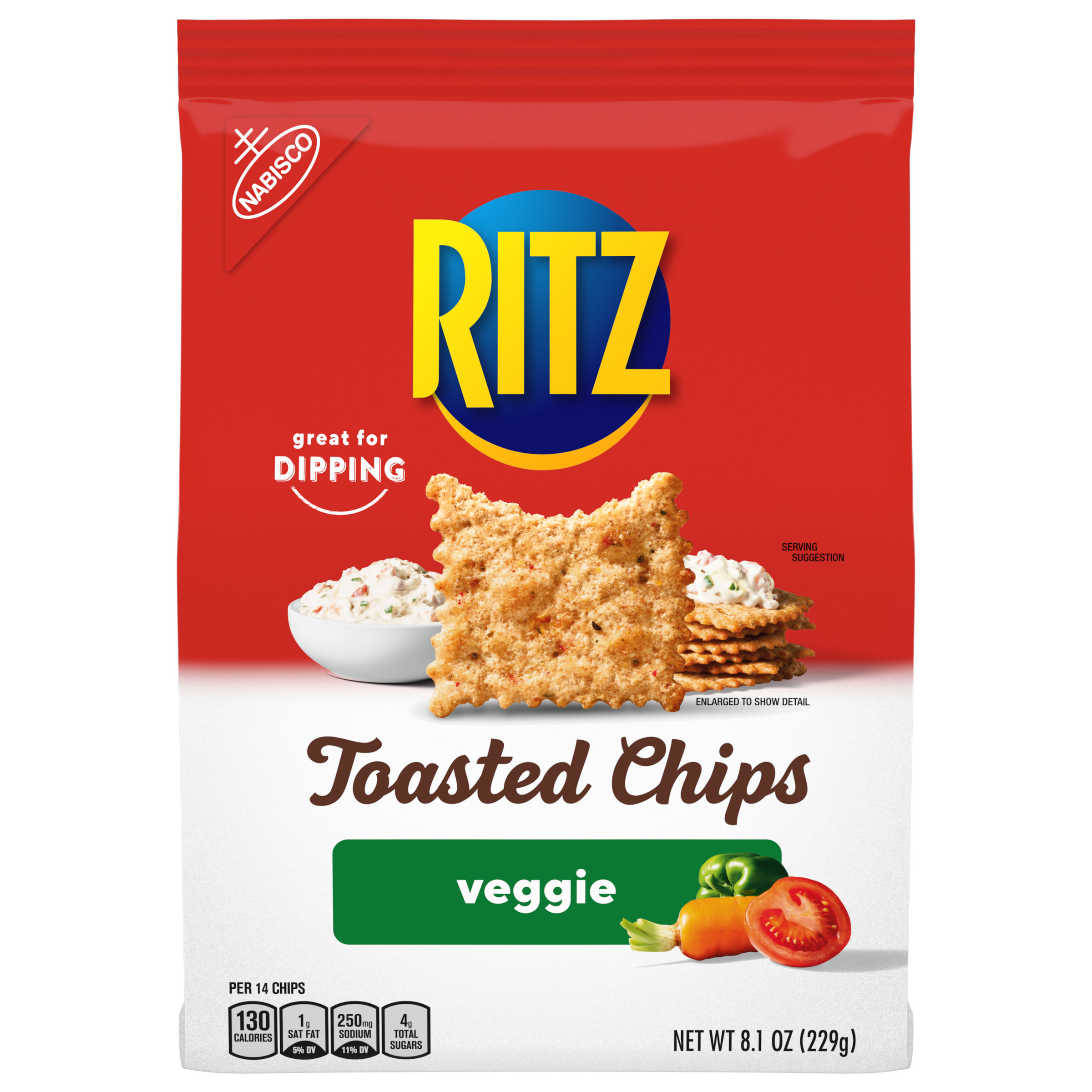 RITZ Toasted Chips Veggie , 8.1 oz-thumbnail-0