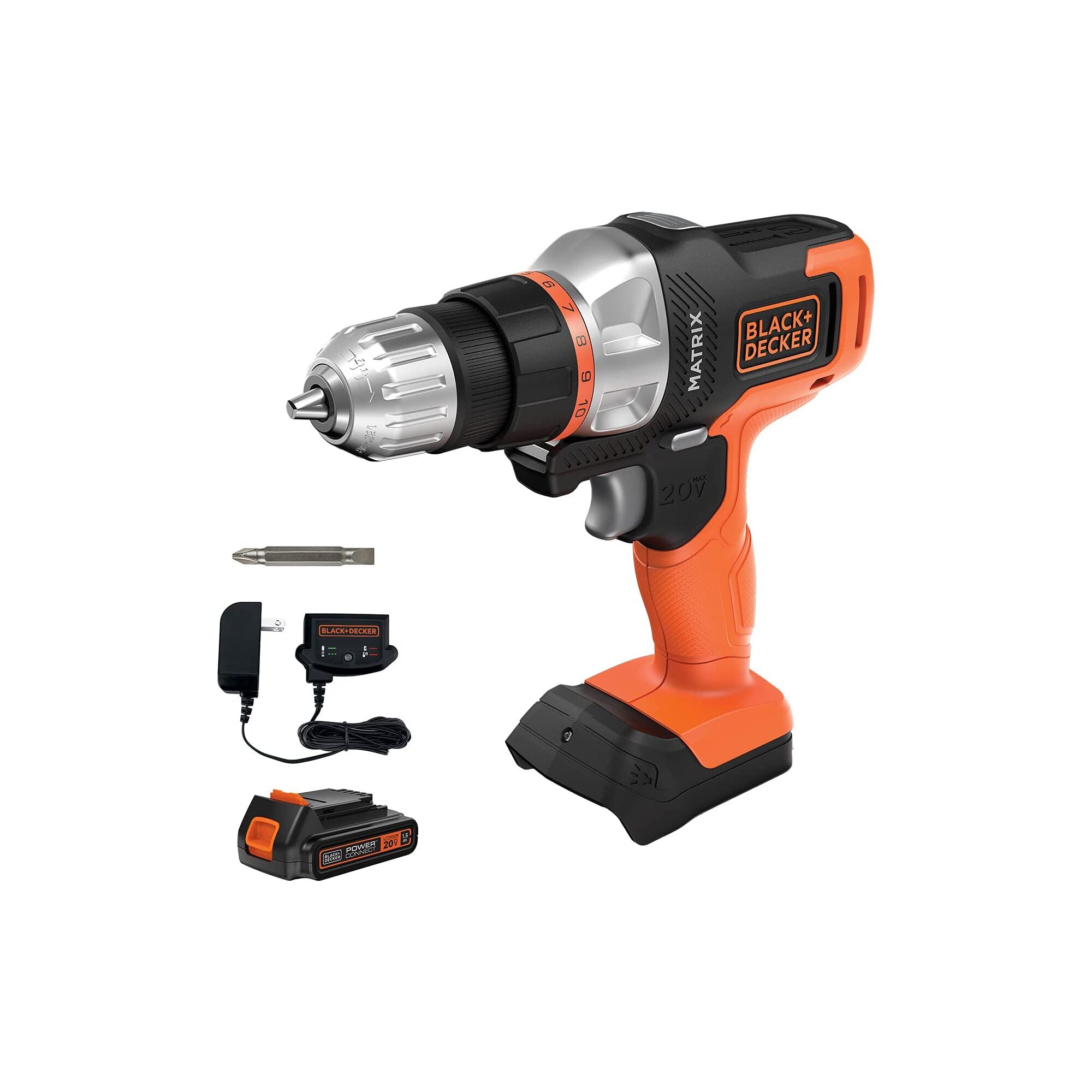 20V Max Matrix Cordless Drill/Driver with lithium battery and charger