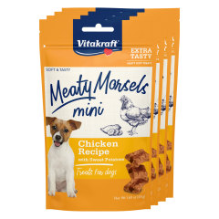 Image of Vitakraft Meaty Morsels Mini Dog Treat, Chicken Recipe with Sweet Potato, Value-Pack, 4 Count