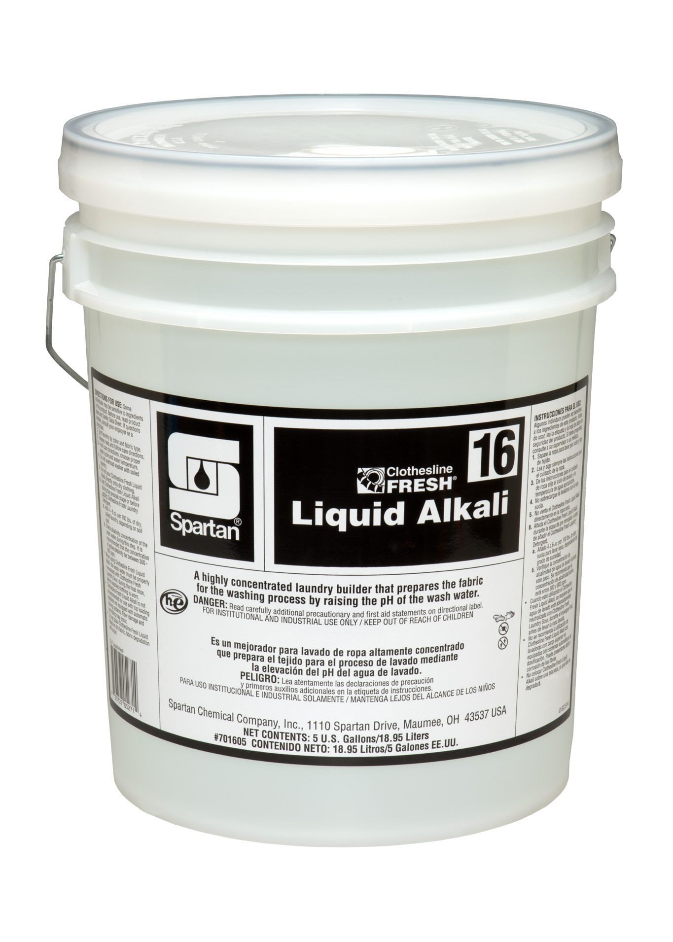 Spartan Chemical Company Clothesline Fresh Liquid Alkali 16, 5 GAL PAIL