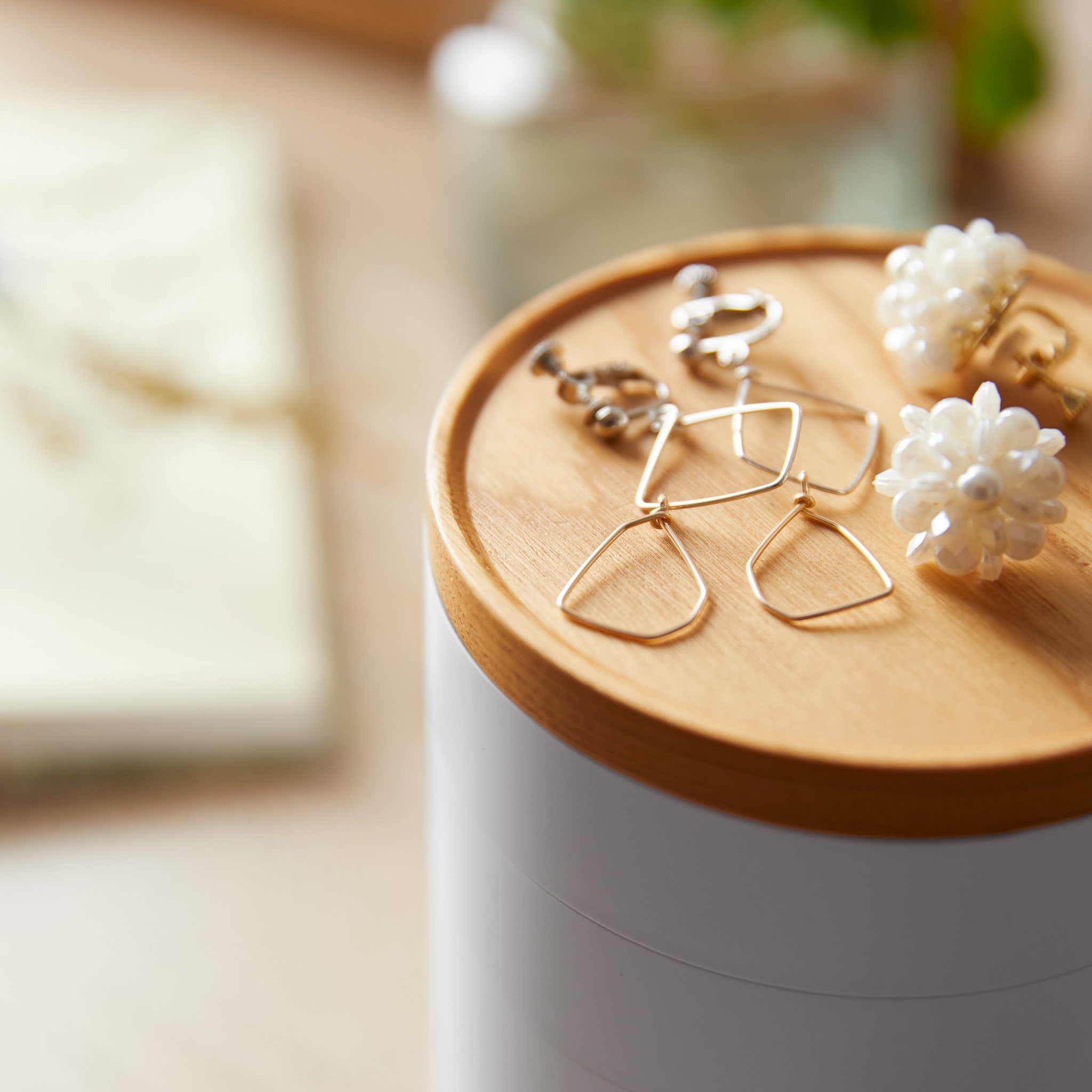 5-Tiered Accessory Box : Warm Wood Look