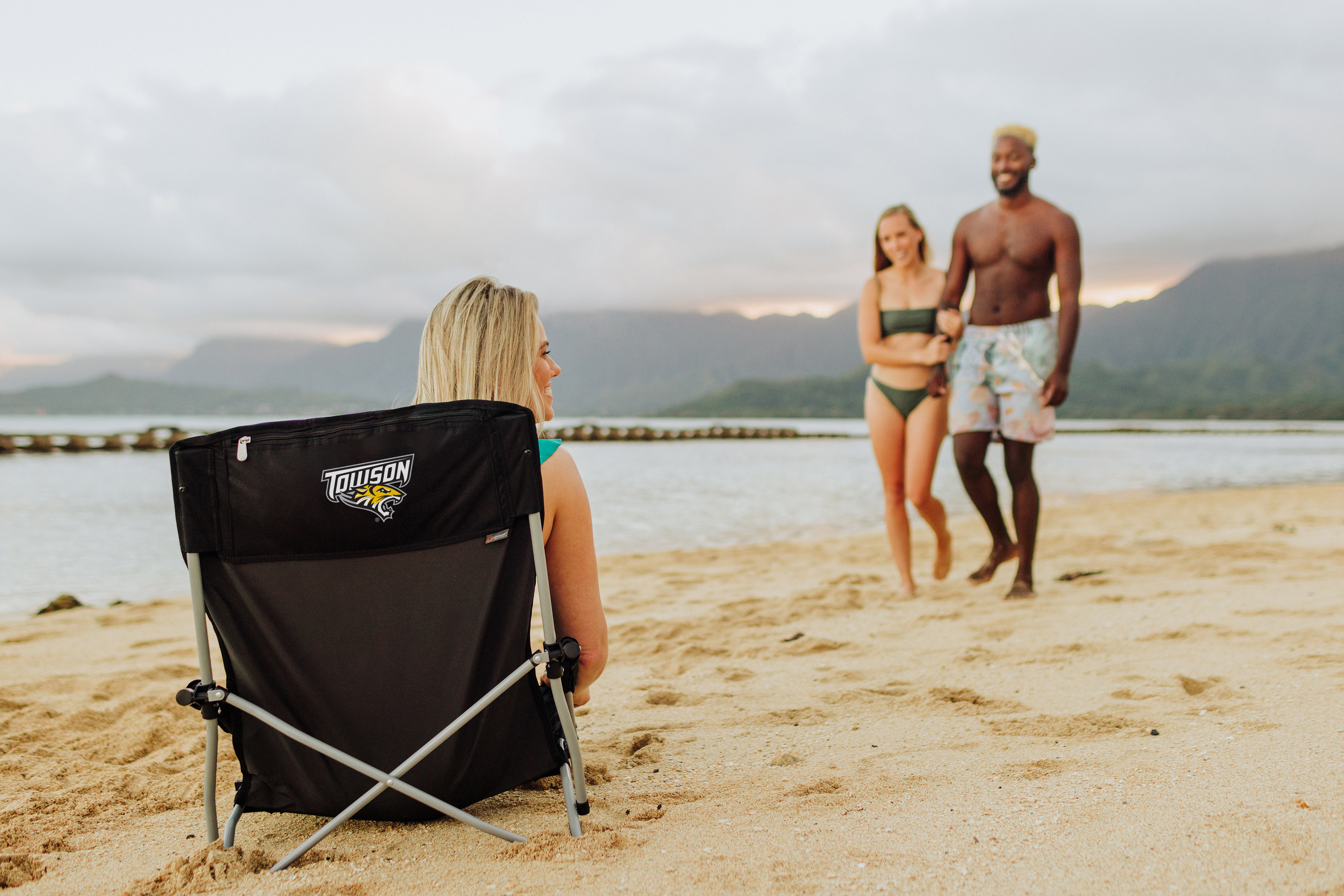 Towson University Tigers - Tranquility Beach Chair with Carry Bag
