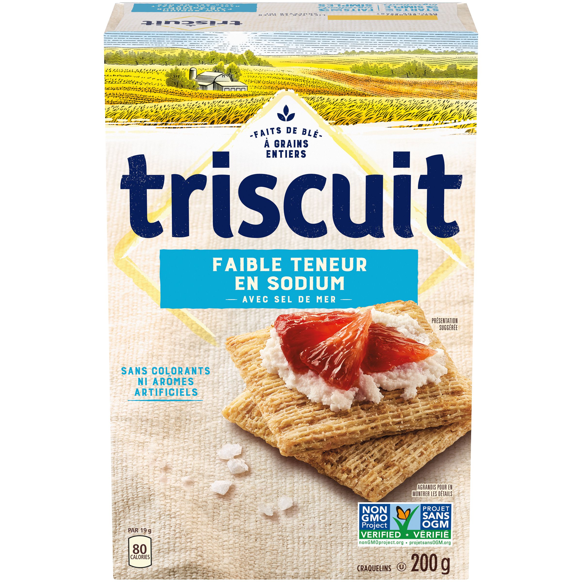 TRISCUIT Faible Teneur en Sodium Craquelins 200g